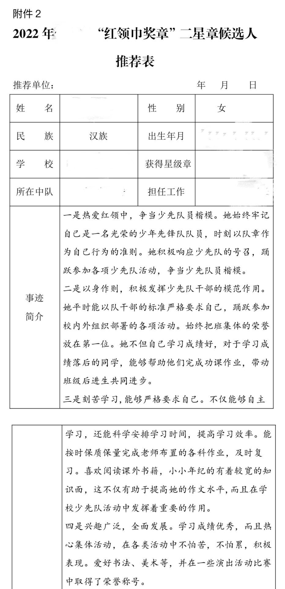 小学生红领巾奖章