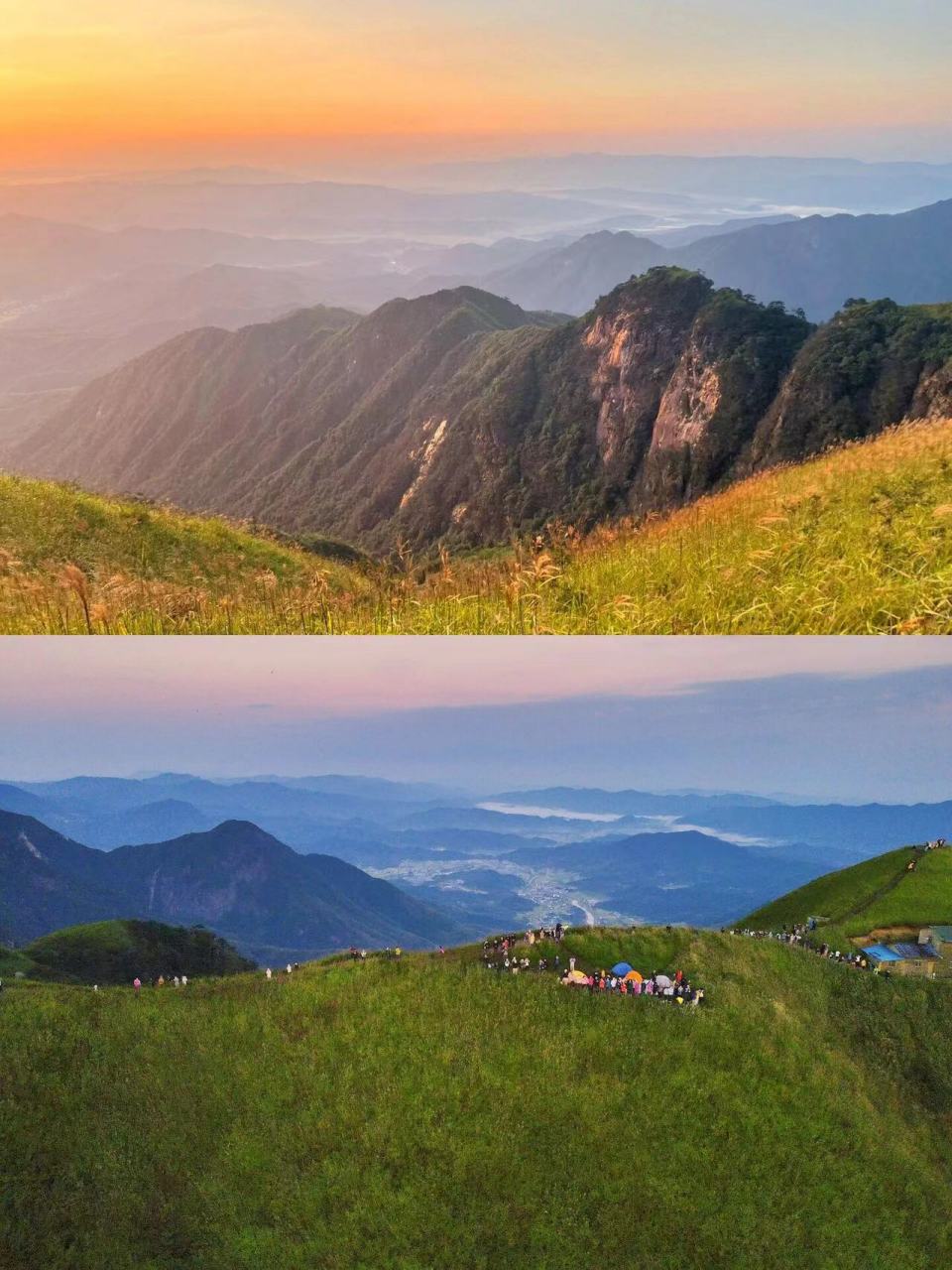 11566高山草甸:"云上草原,户外天堂",武功山的高山草甸是其标志性