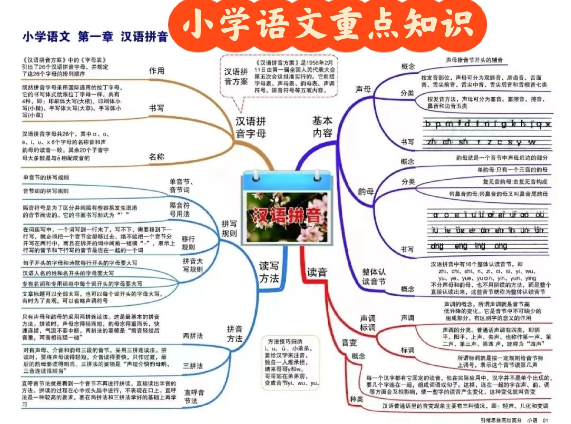 语文思维导图 重点图片