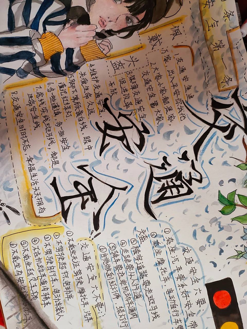 交通安全手抄报