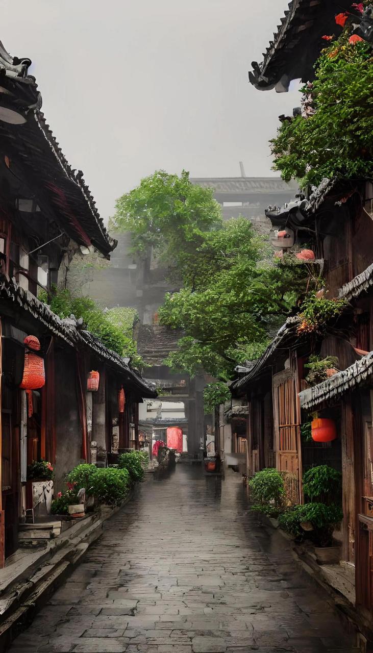 雨后的小镇江南烟雨色 原创 图文伙伴计划 古建筑之美 古街古巷