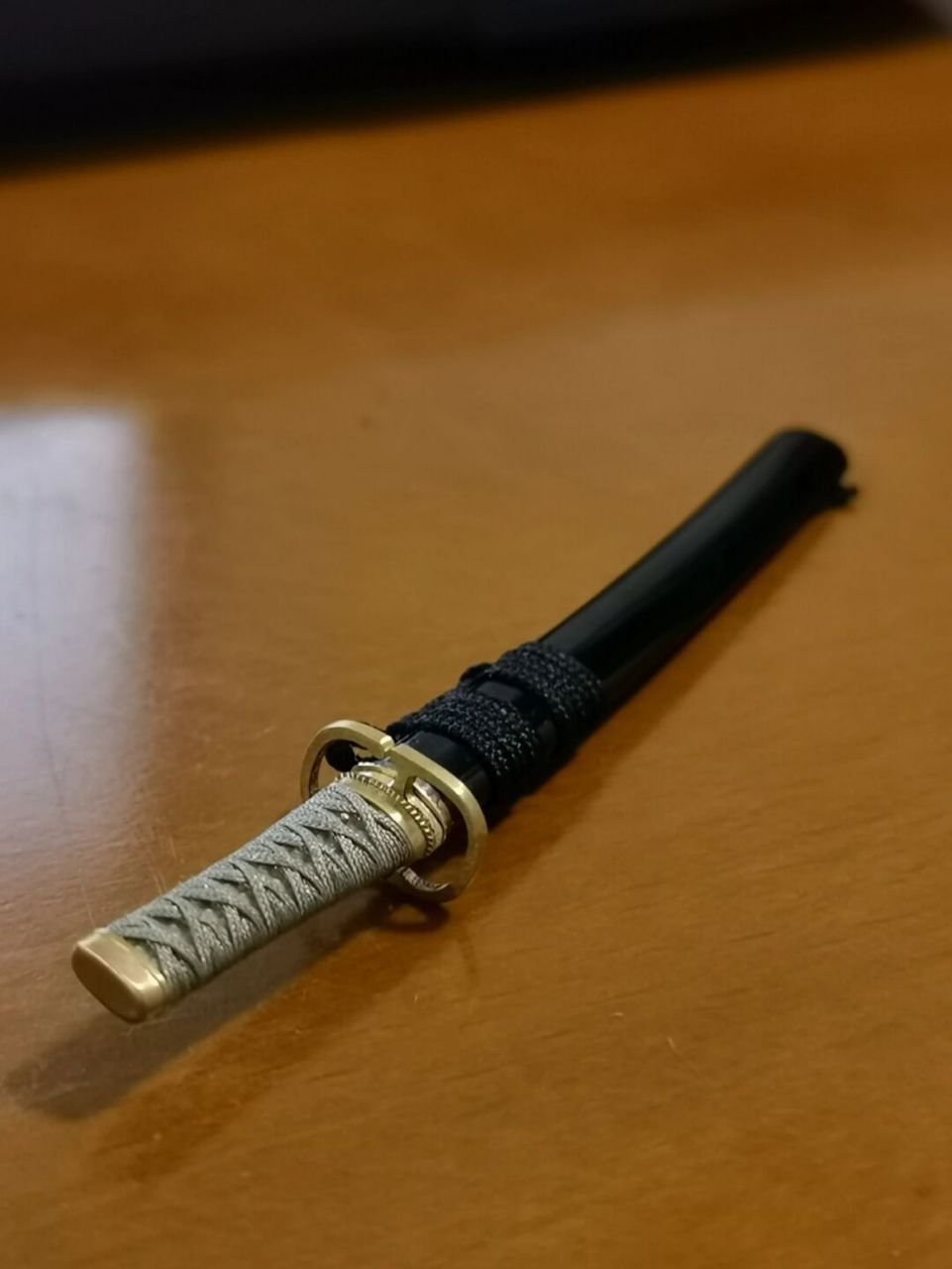 死神市丸银神枪 看过死神的都知道,神枪,m390神钢刀刃,纯手工制作,全