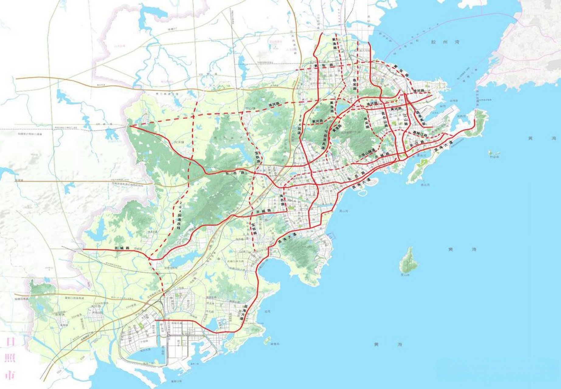 黄岛区空间格局,交通运输(高铁,高速,城市轨道交通等)十四五规划山东
