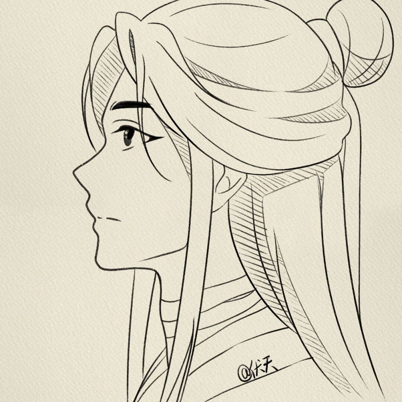 谢怜简笔画‖(64) #画画的日常# #简笔画教程#  #可爱简笔画# #简笔画