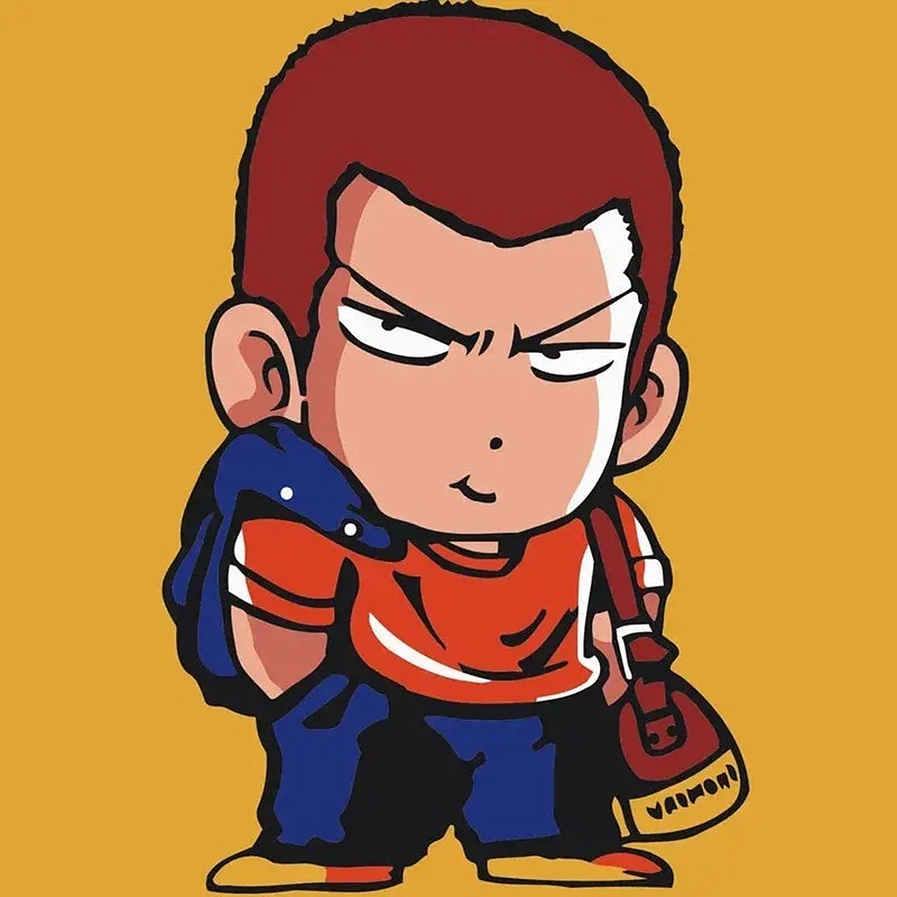 小时候一直拿q版的樱木当头像,一直觉得自己是个天才,长大后发现自己