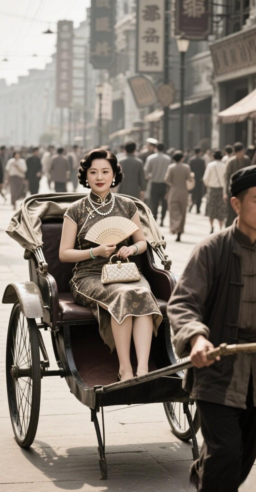 电视剧萧云玉旗袍抽烟剧照黄金时代 咸安坊 剧照