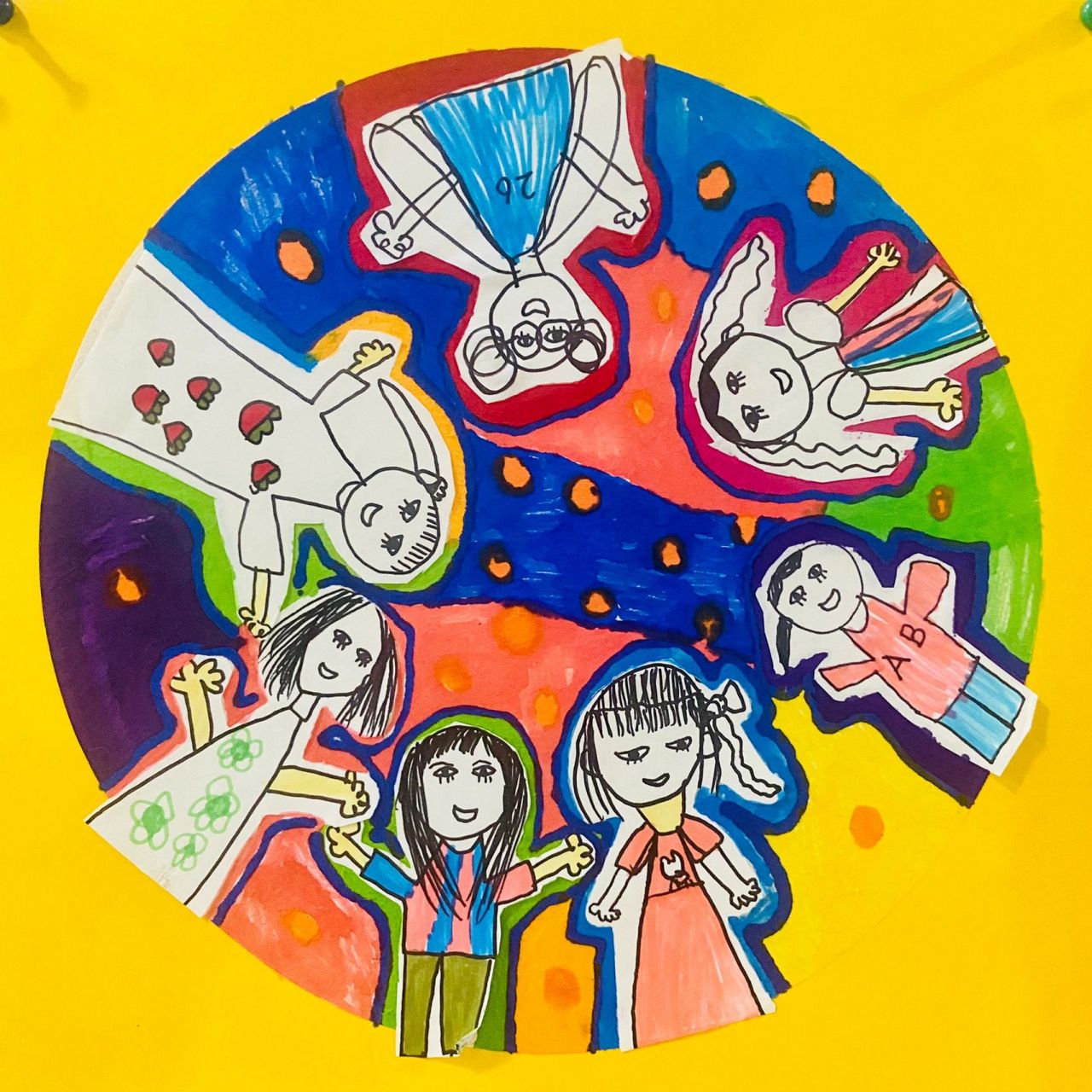 大班幼小衔接美术作品——我的好朋友