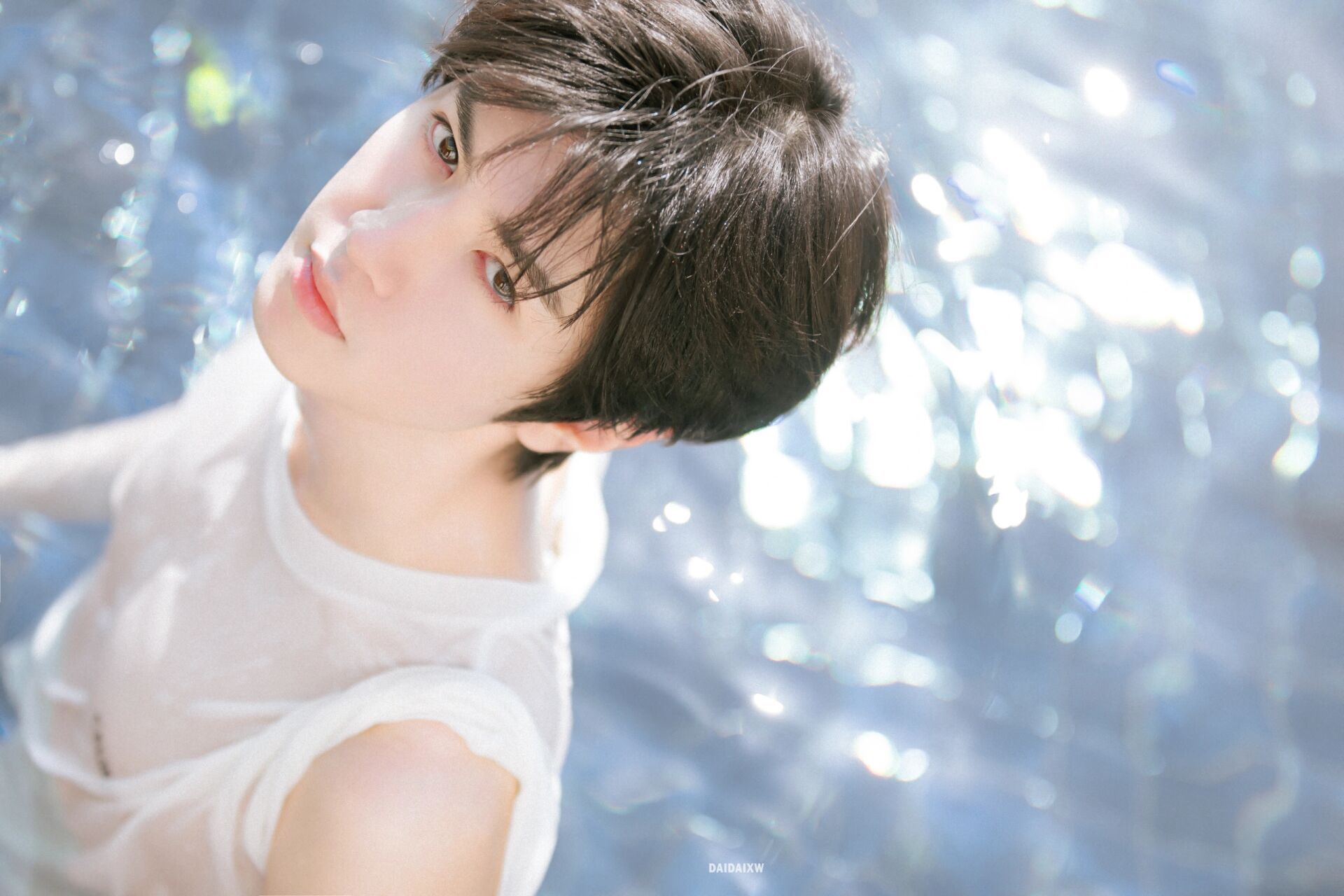 陈哲远泳池湿发大片 小远一键提前进入夏天啦!调了一个不一样的风格!