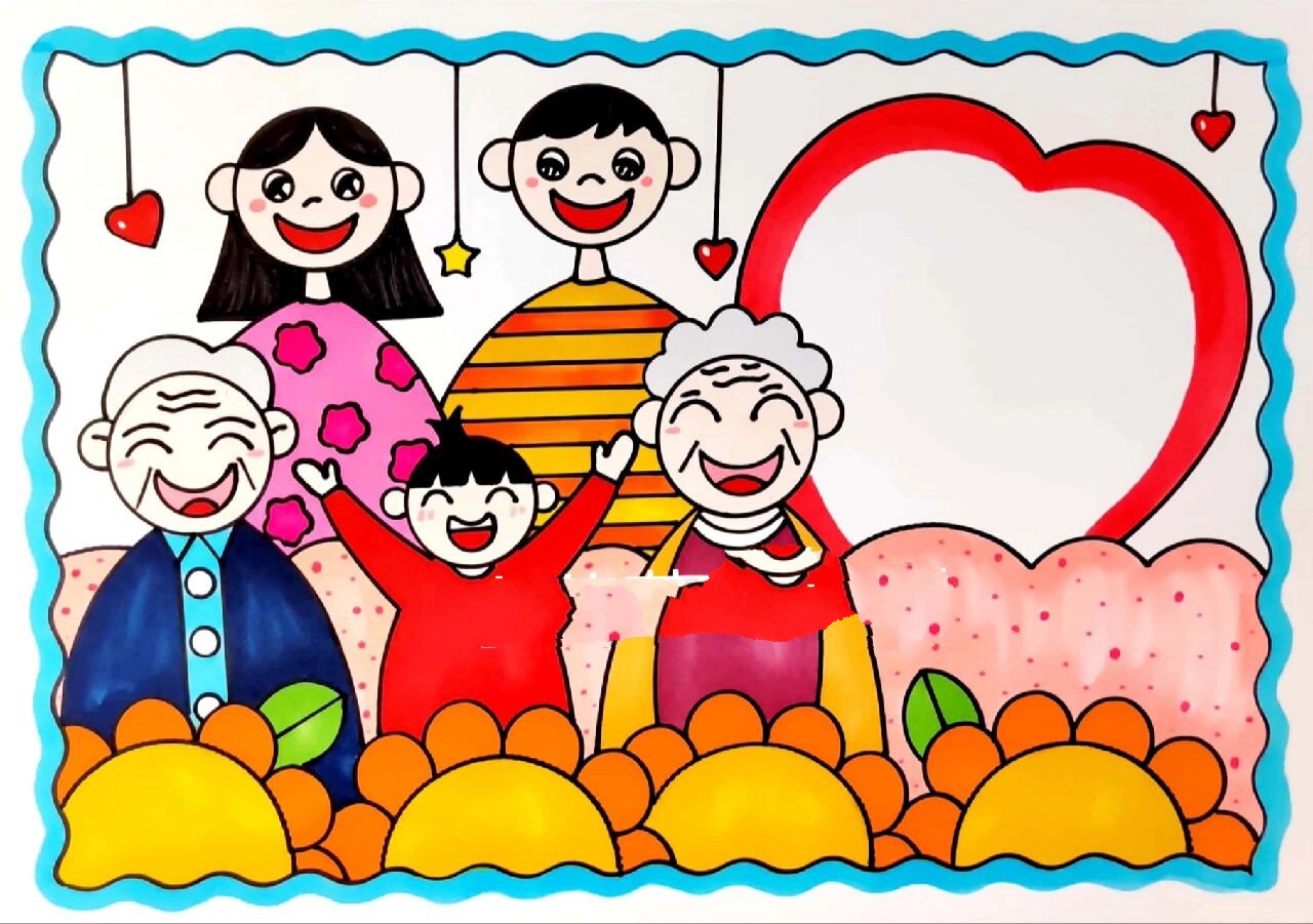 my family英语手抄报/英语小报 三年级英语手抄报/家庭成员手抄报