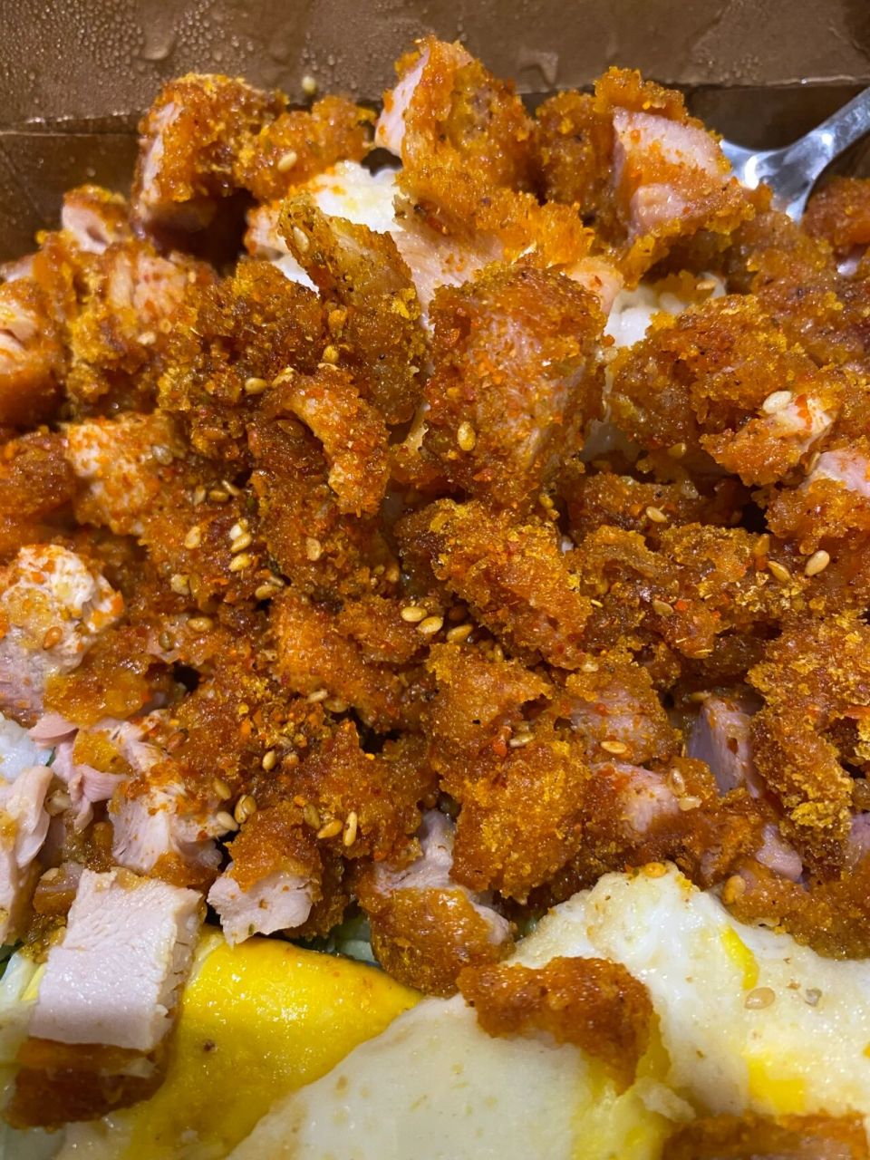 脆皮鸡拌饭 鸡肉拌饭