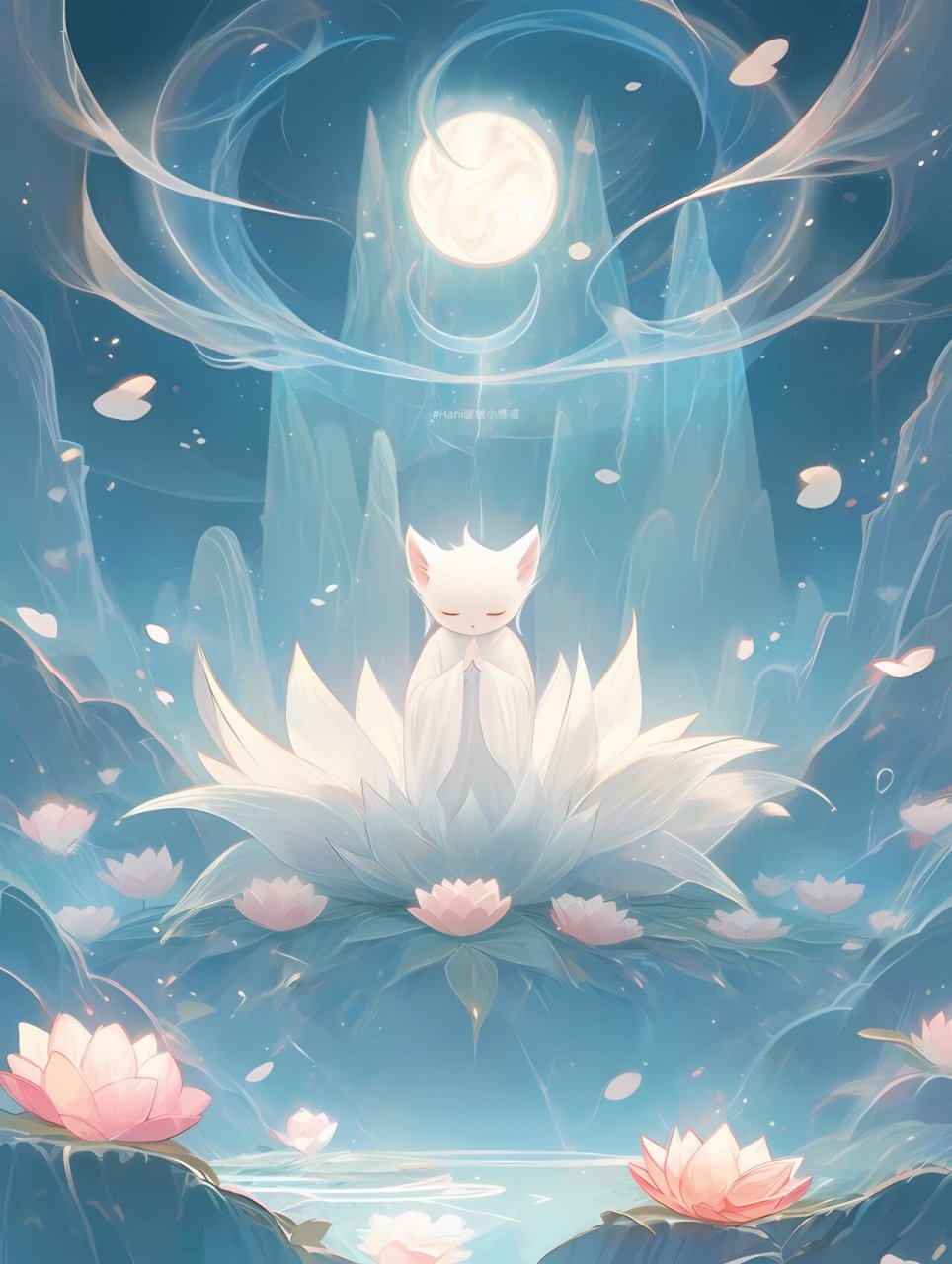 看取莲花净,应知不染心,十月佛系禅意壁纸 愿我六根常寂静,心如宝月映