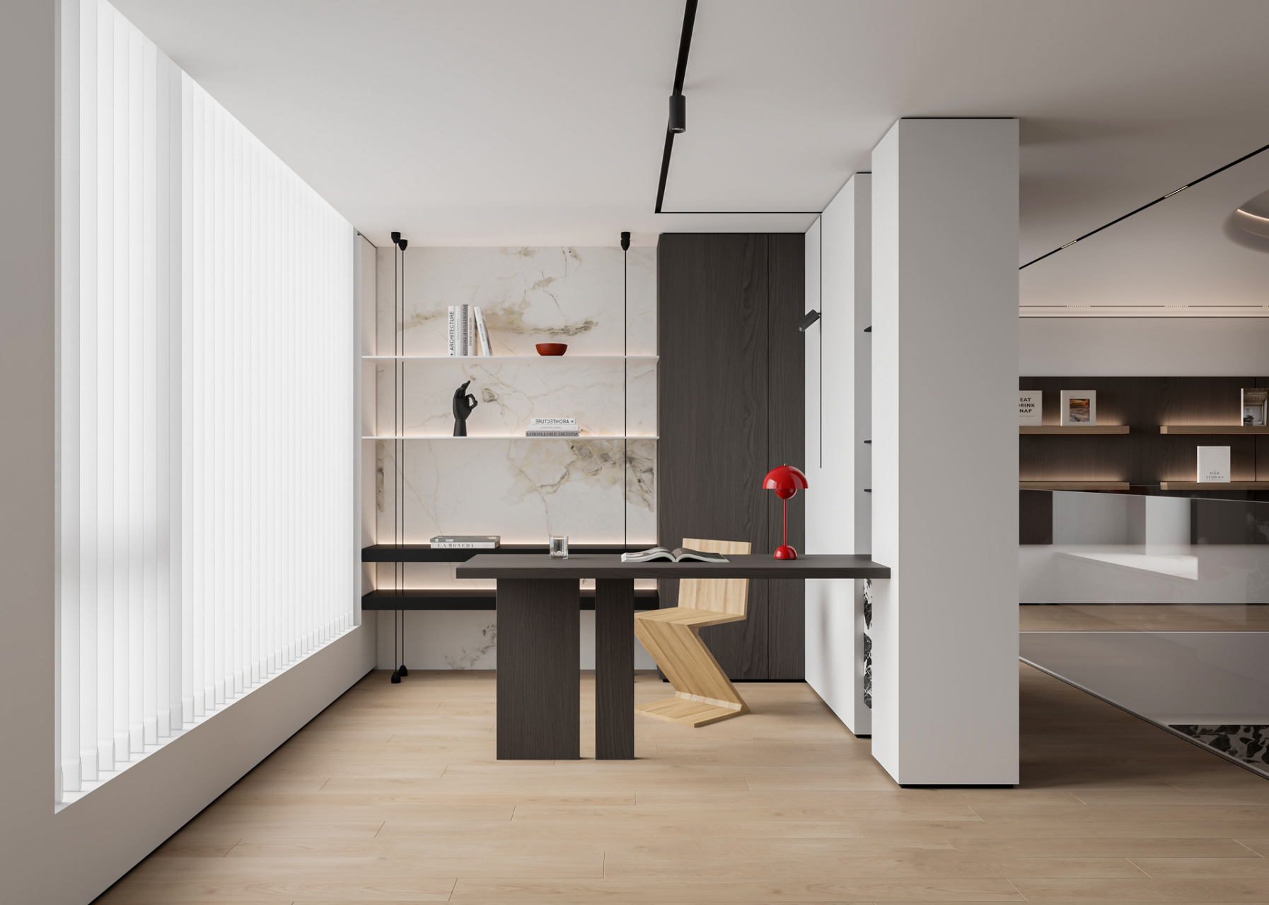 复试楼梯怎么设计97 错层叠级踏步设计,比普通楼梯有设计感.