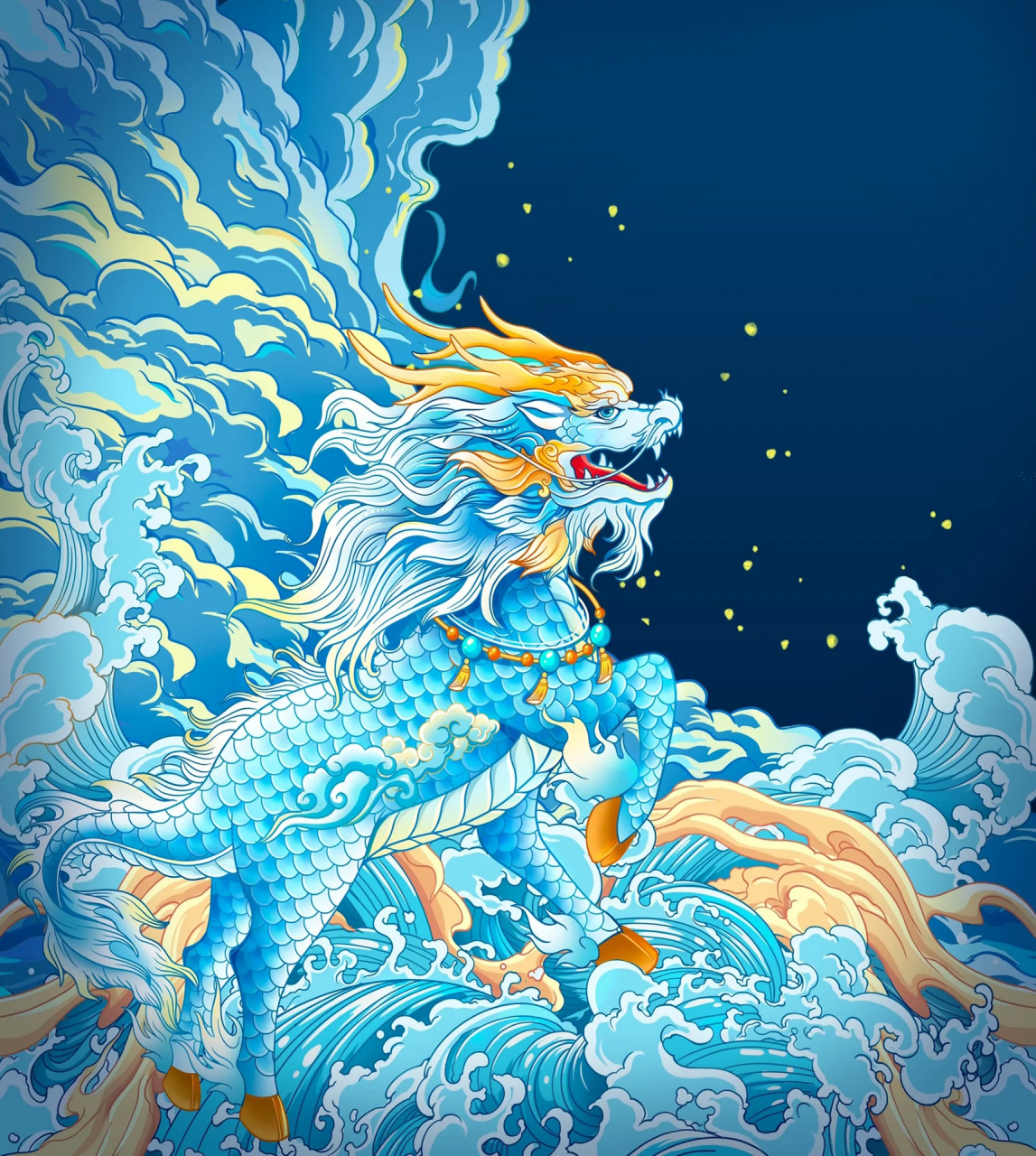 👍麒麟通常被描述为一种神秘的合成动物,它的外观常常结合了不同