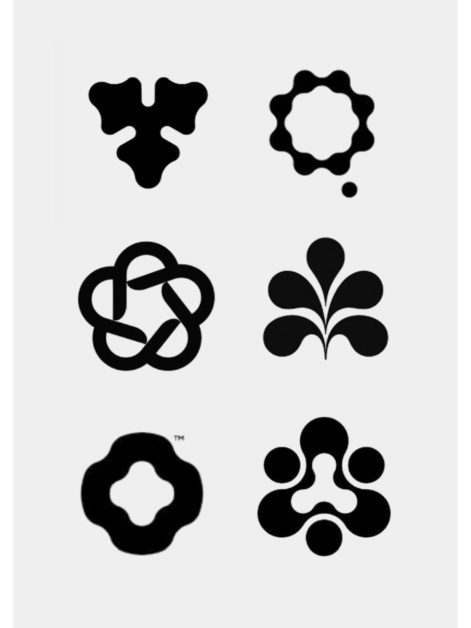 logo设计丨极简 对称 创意 标志图形 国际极简几何形式标志设计灵感