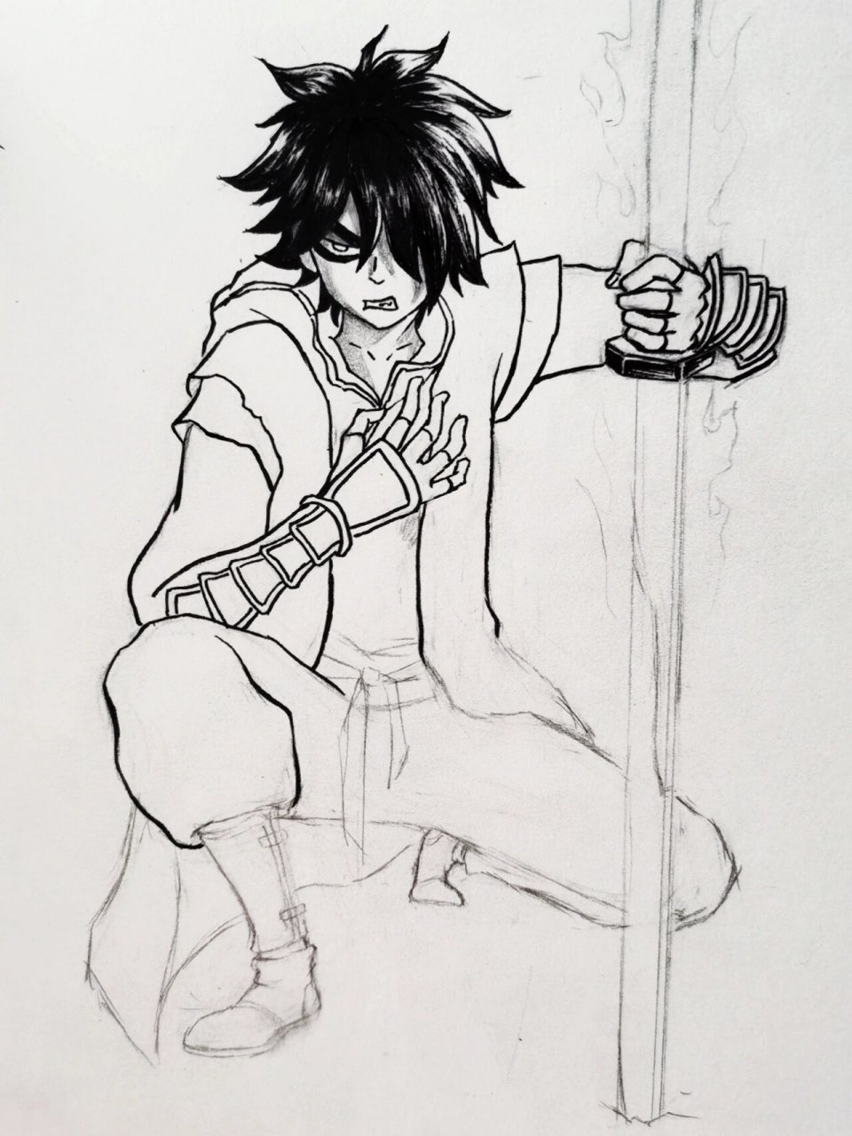 摸了个柒 他好帅啊～ 可算是画好了 	 今天是暗影刺客柒的专场!