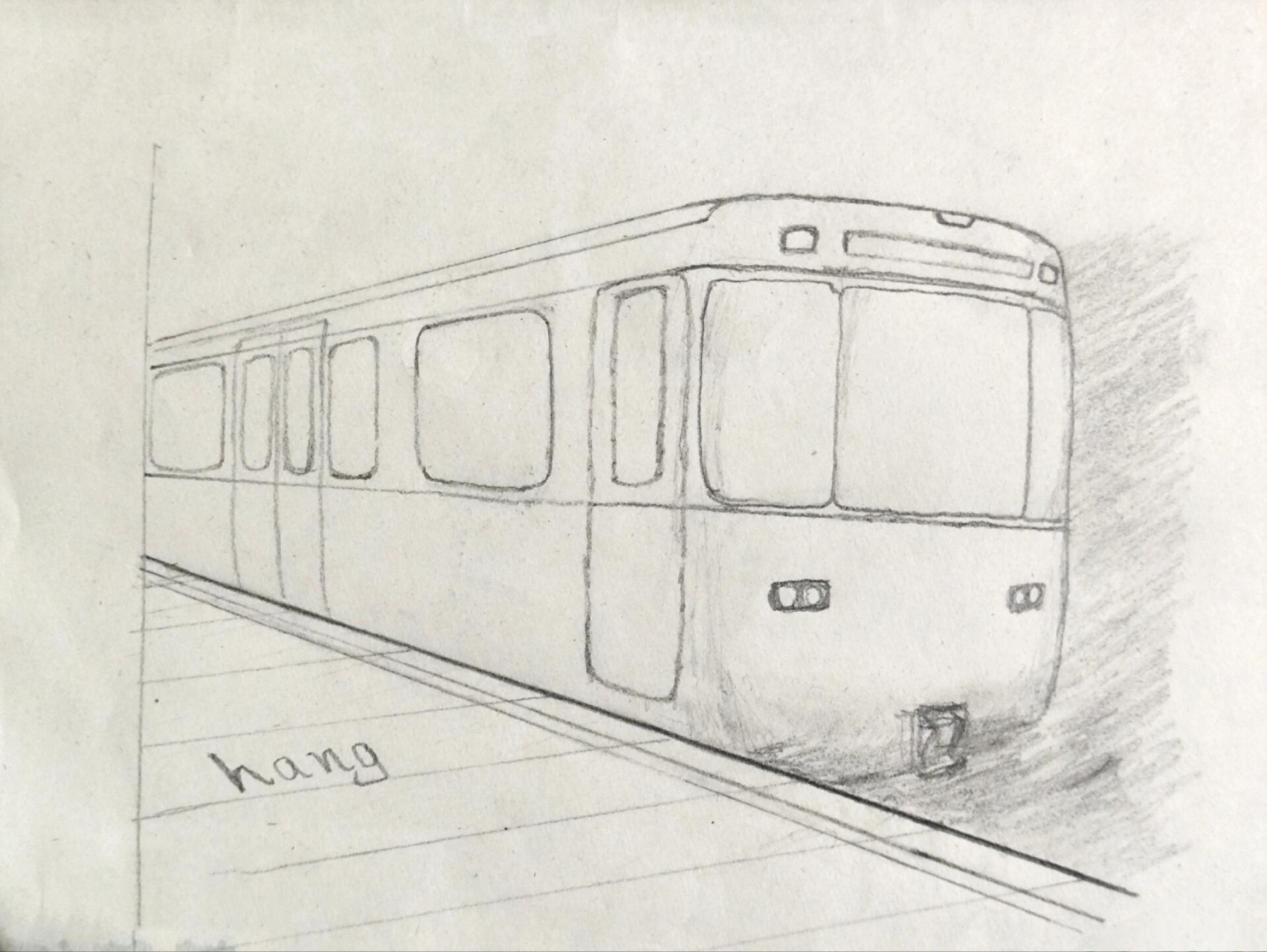 地铁简笔画 地铁简笔画