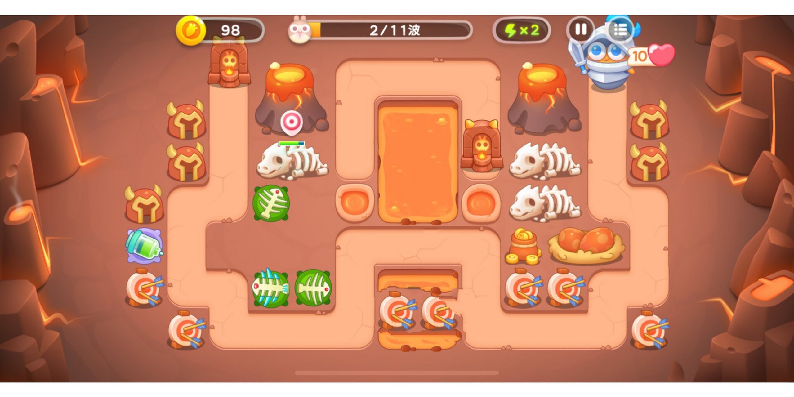 保卫萝卜4:饿龙传说第20关(图文全清攻略) 年兽来啦!