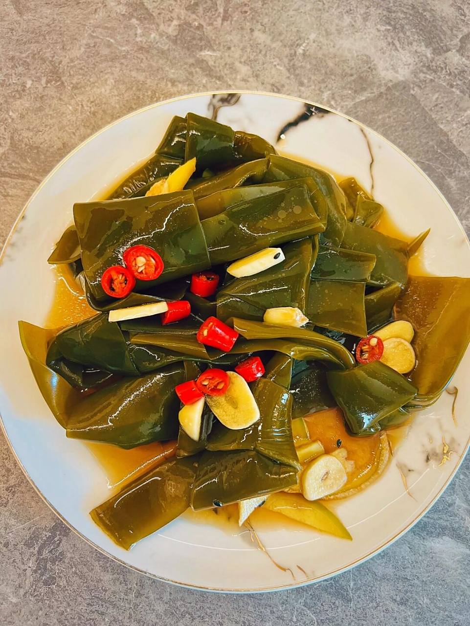 大同美食 在家吃饭 藤椒爽辣 捞汁海带结 前段时间,晚上想自己在家