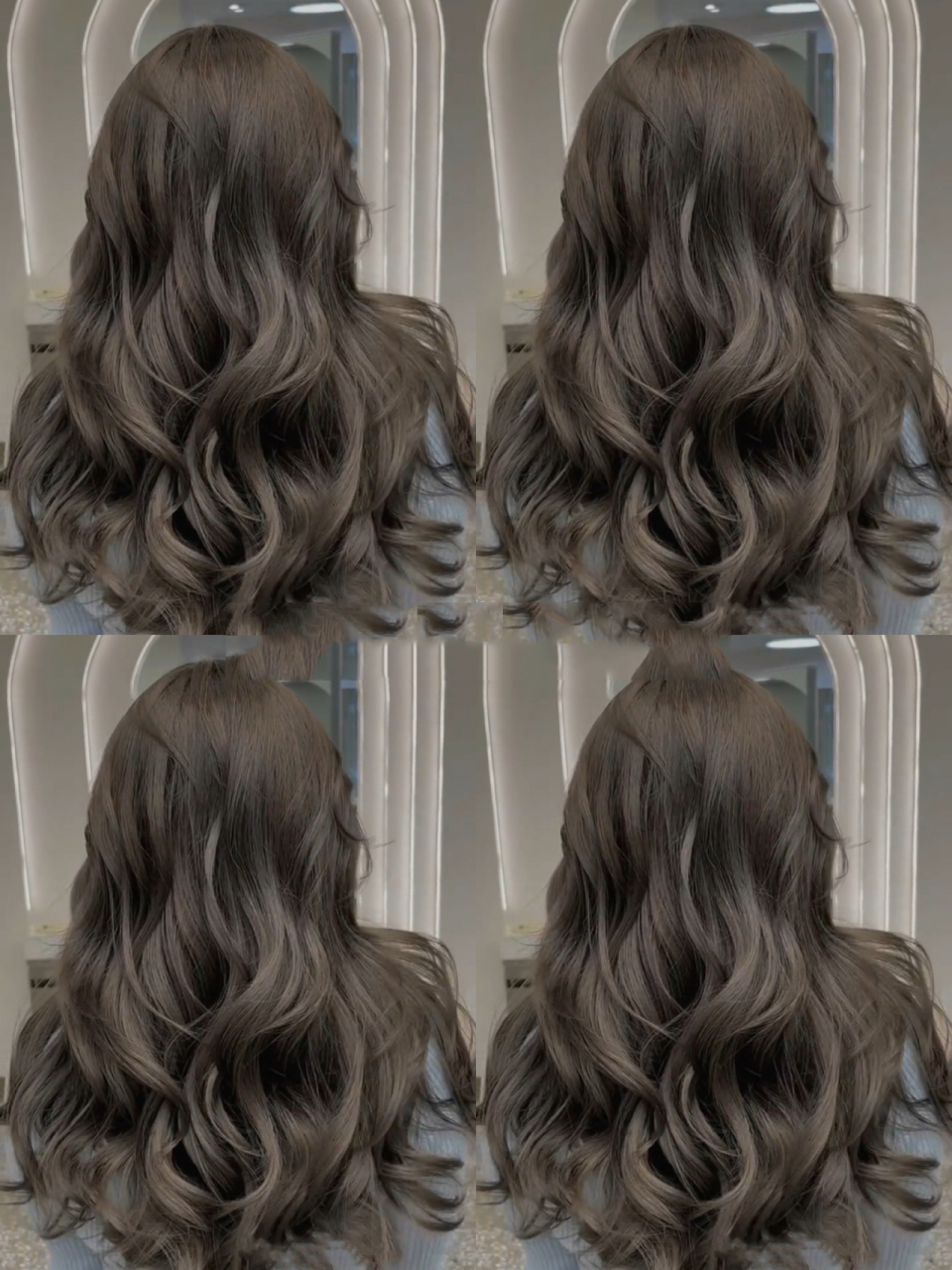 亚麻冷棕越洗越好的发色～太温柔显白了吧 亚麻冷棕说一款调的颜色