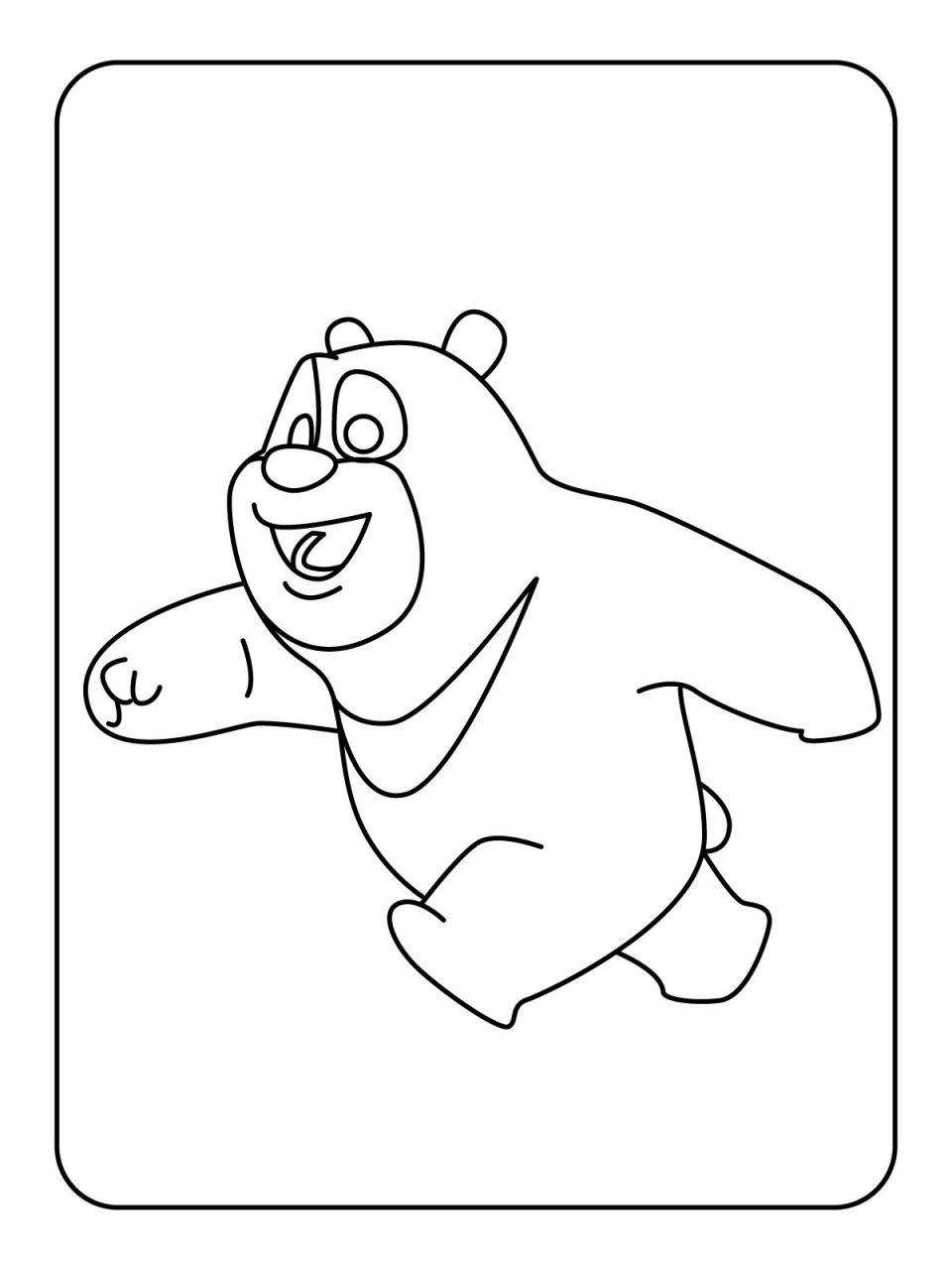 熊出没的画法图片
