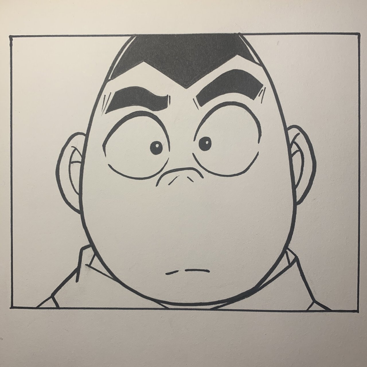 名侦探柯南-小岛元太 名偵探柯南動漫手繪小岛元太 繪畫材料96 1.