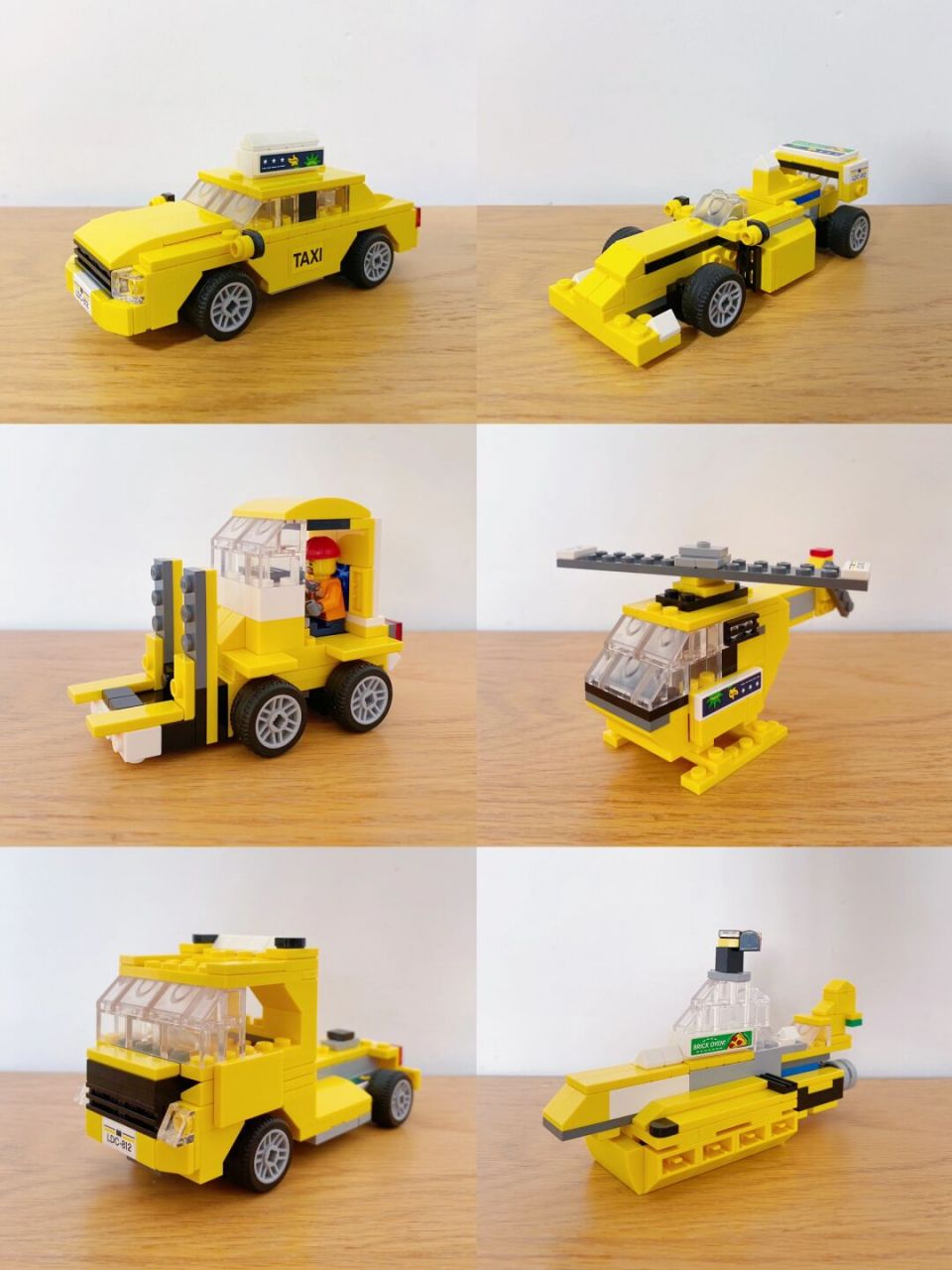 今日份快乐是乐高给的070707 乐高40468出租车05的moc 可以玩
