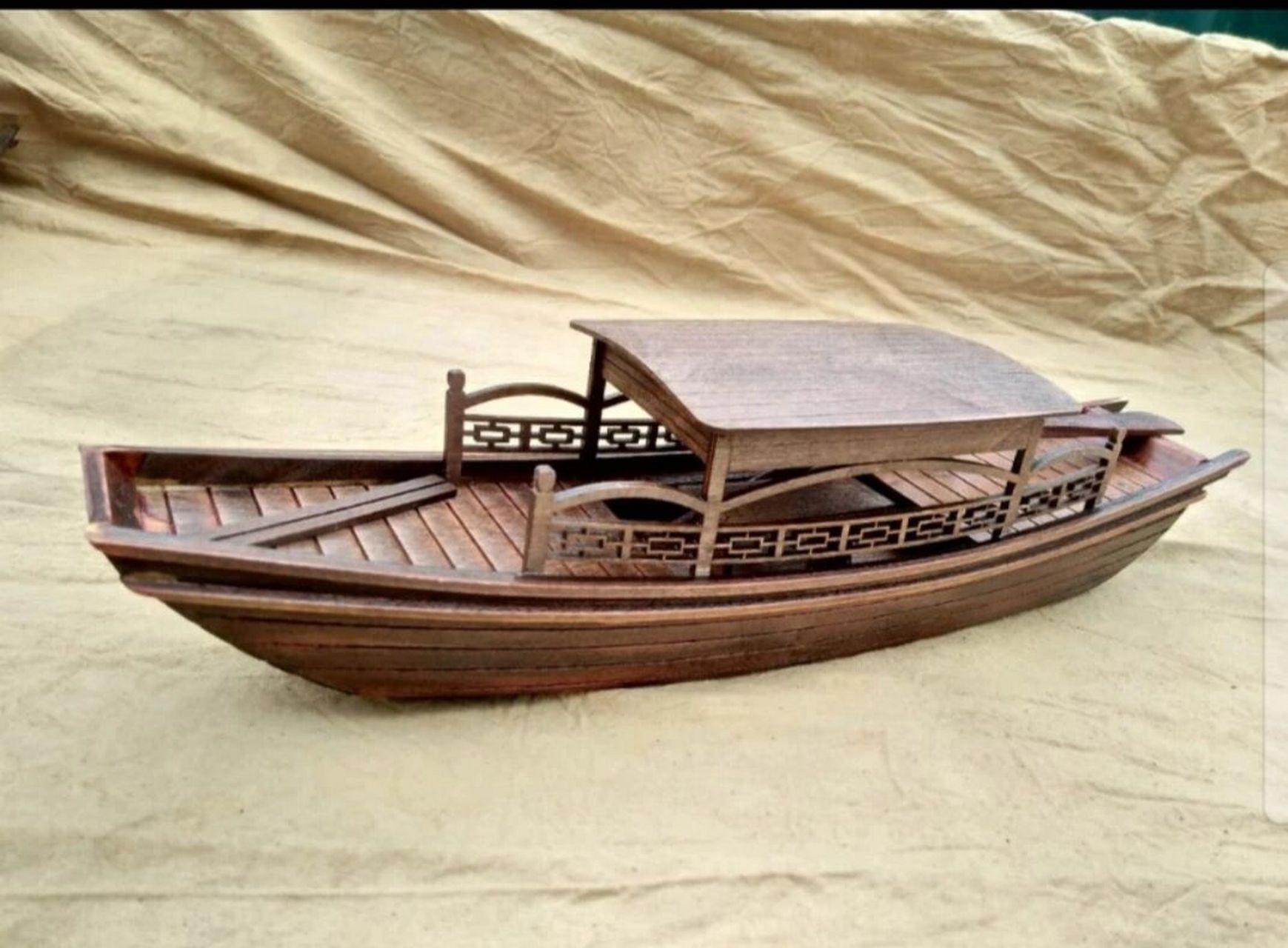 小木船模型 材质:木 风格:复古怀旧 适用空间:客厅 摆件类型:桌面摆件