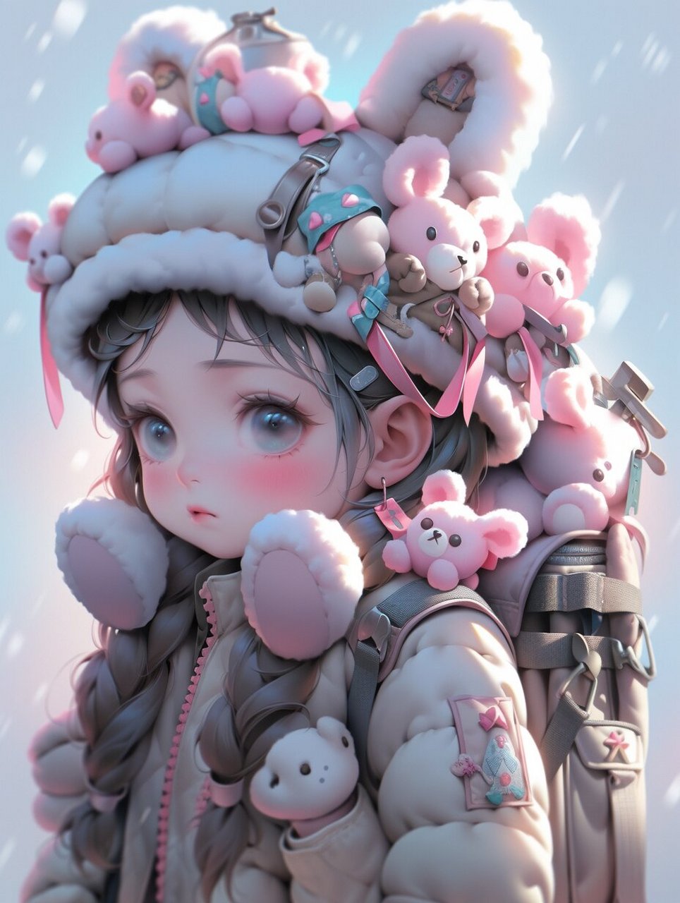 插画壁纸可爱小女孩 9697 插画壁纸可爱小女孩.