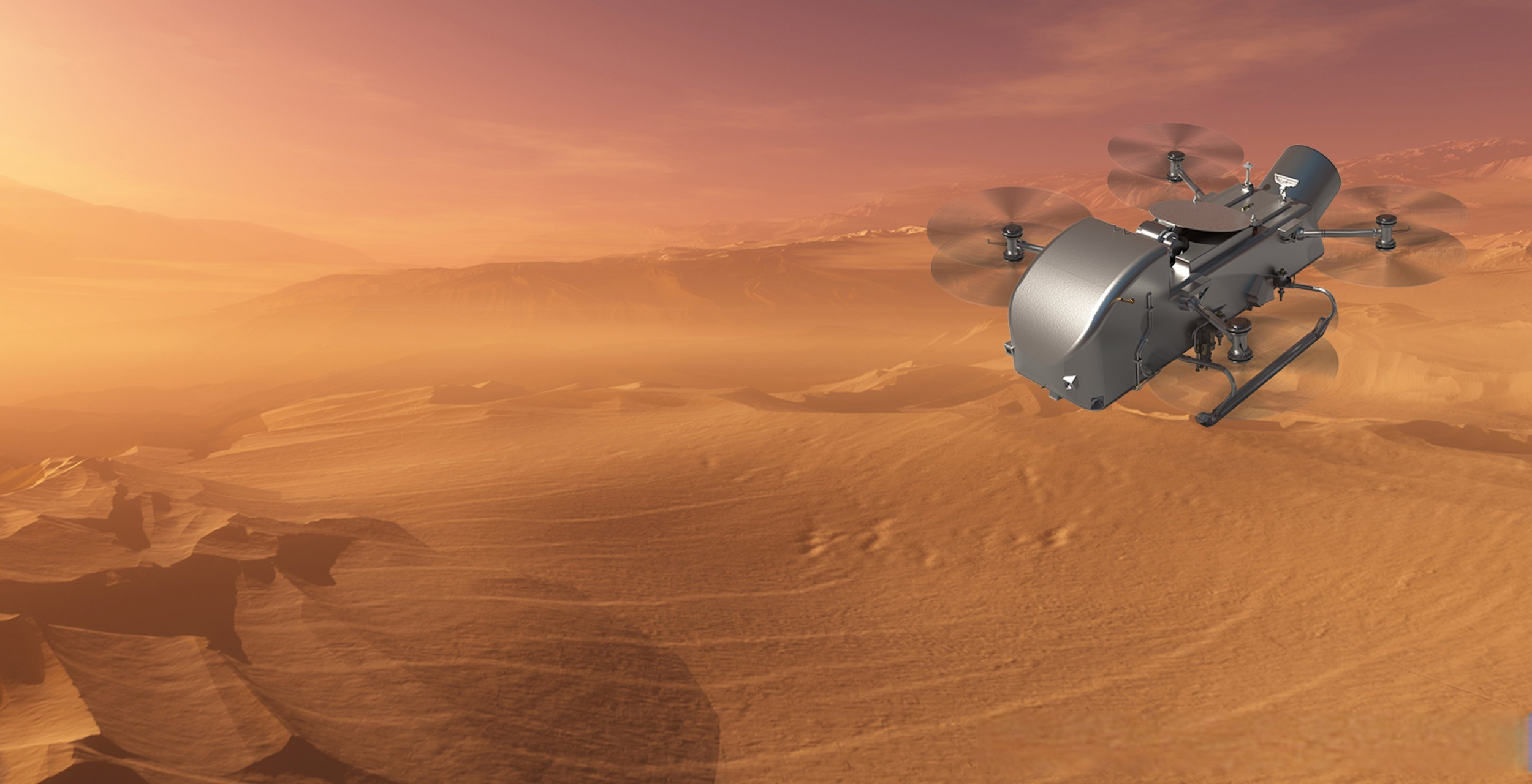 机智号火星无人机的成功为蜻蜓号四轴无人机在土卫六上飞行铺平了道路