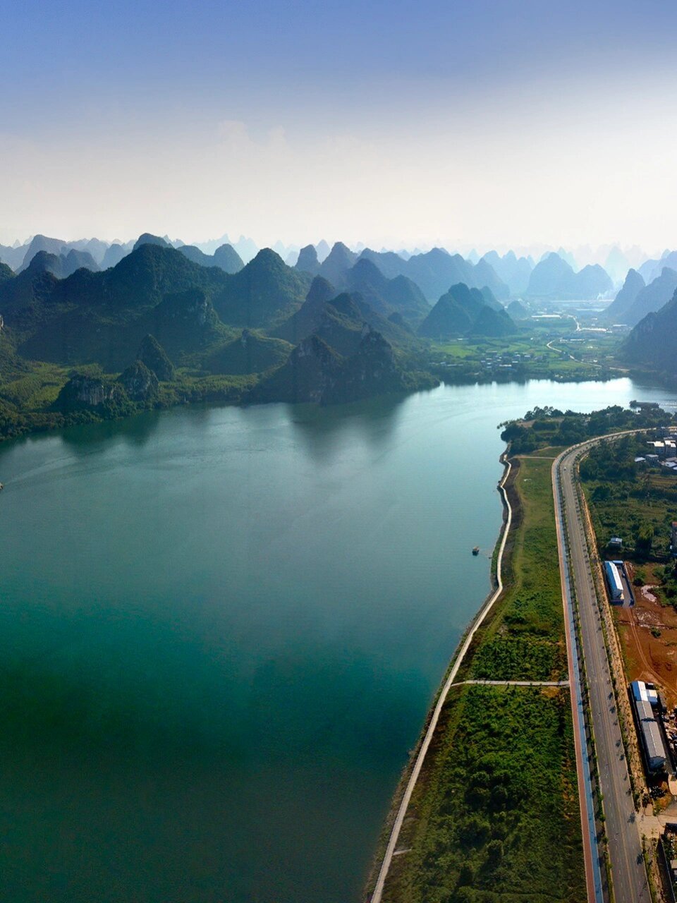 武宣五马拦江风水流图图片