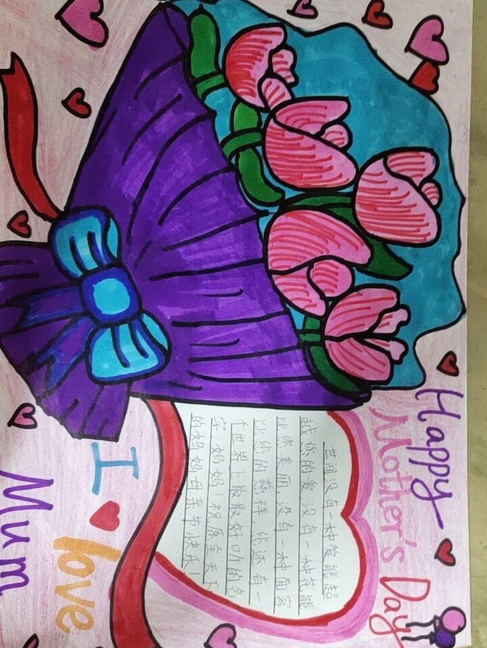 母亲节手抄报 祝所有妈妈母亲节快乐