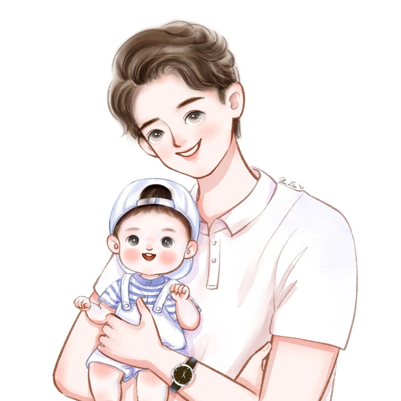 情侣头像-   一家三口男宝宝93