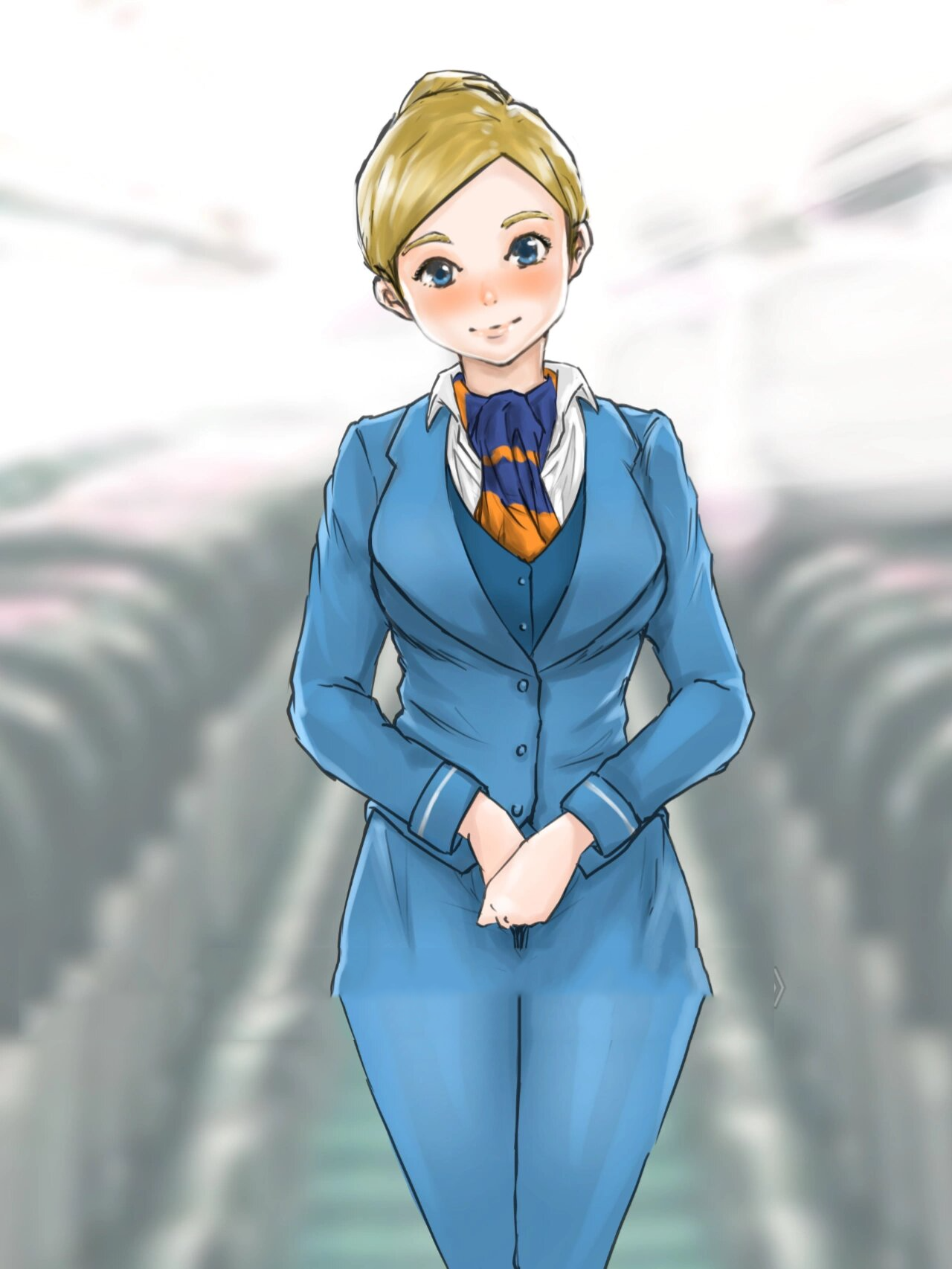 ipad画画 &手绘: 微笑空姐 制服绘画篇