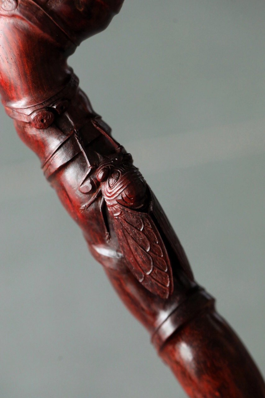 好的拐杖就得看小叶紫檀!