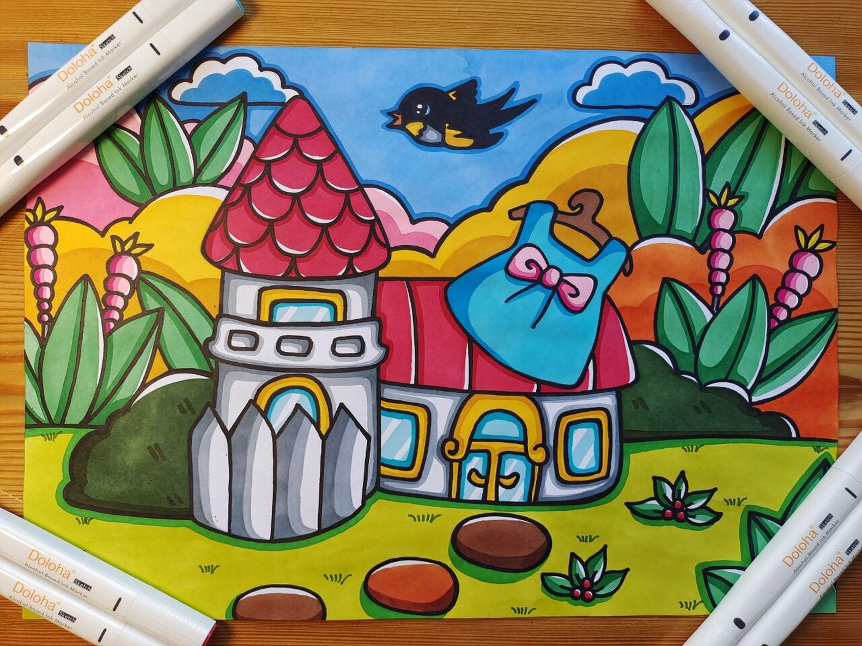 手绘# #多乐绘马克笔