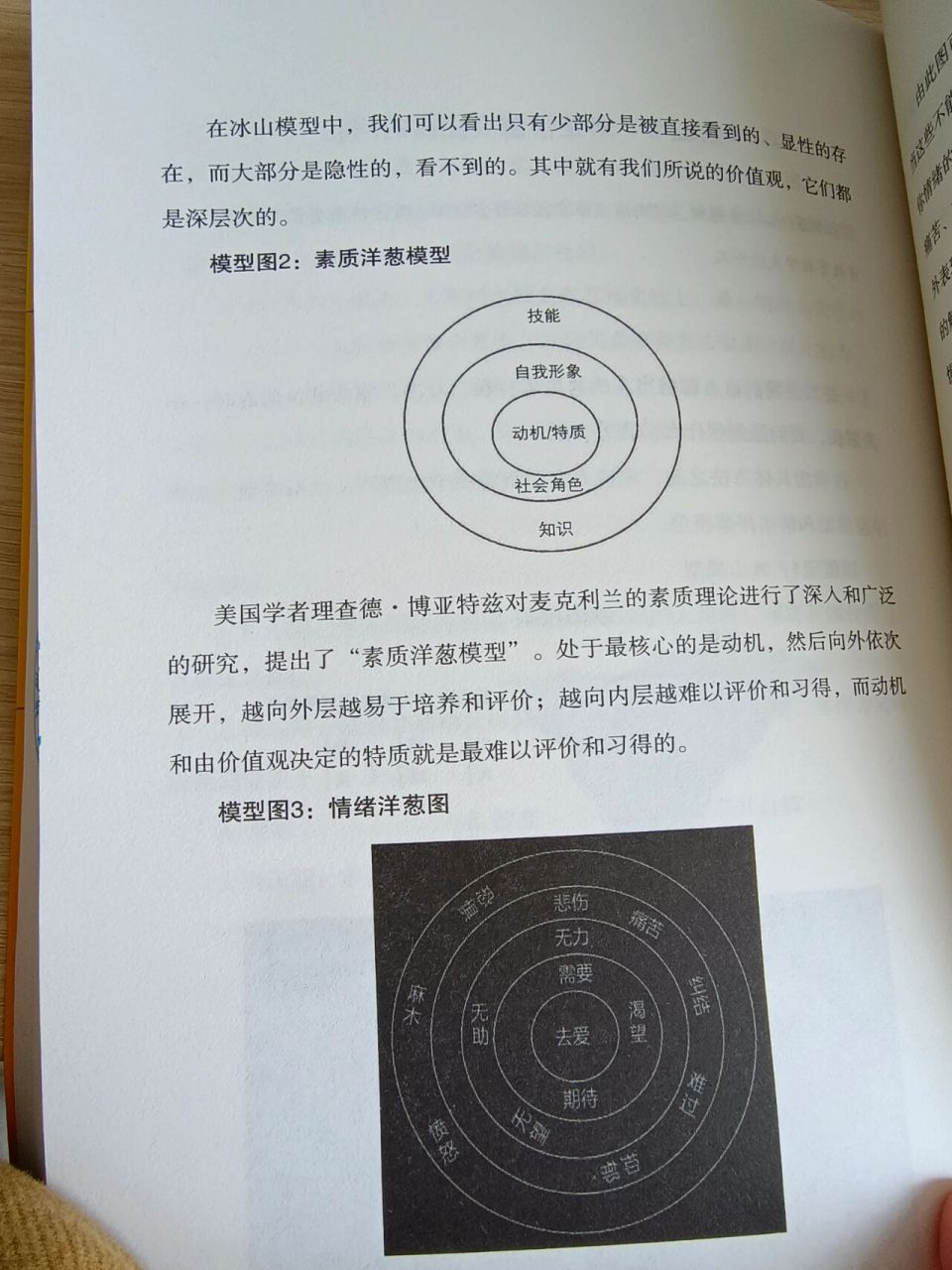 冰山模型,素质洋葱模型, 情绪洋葱图