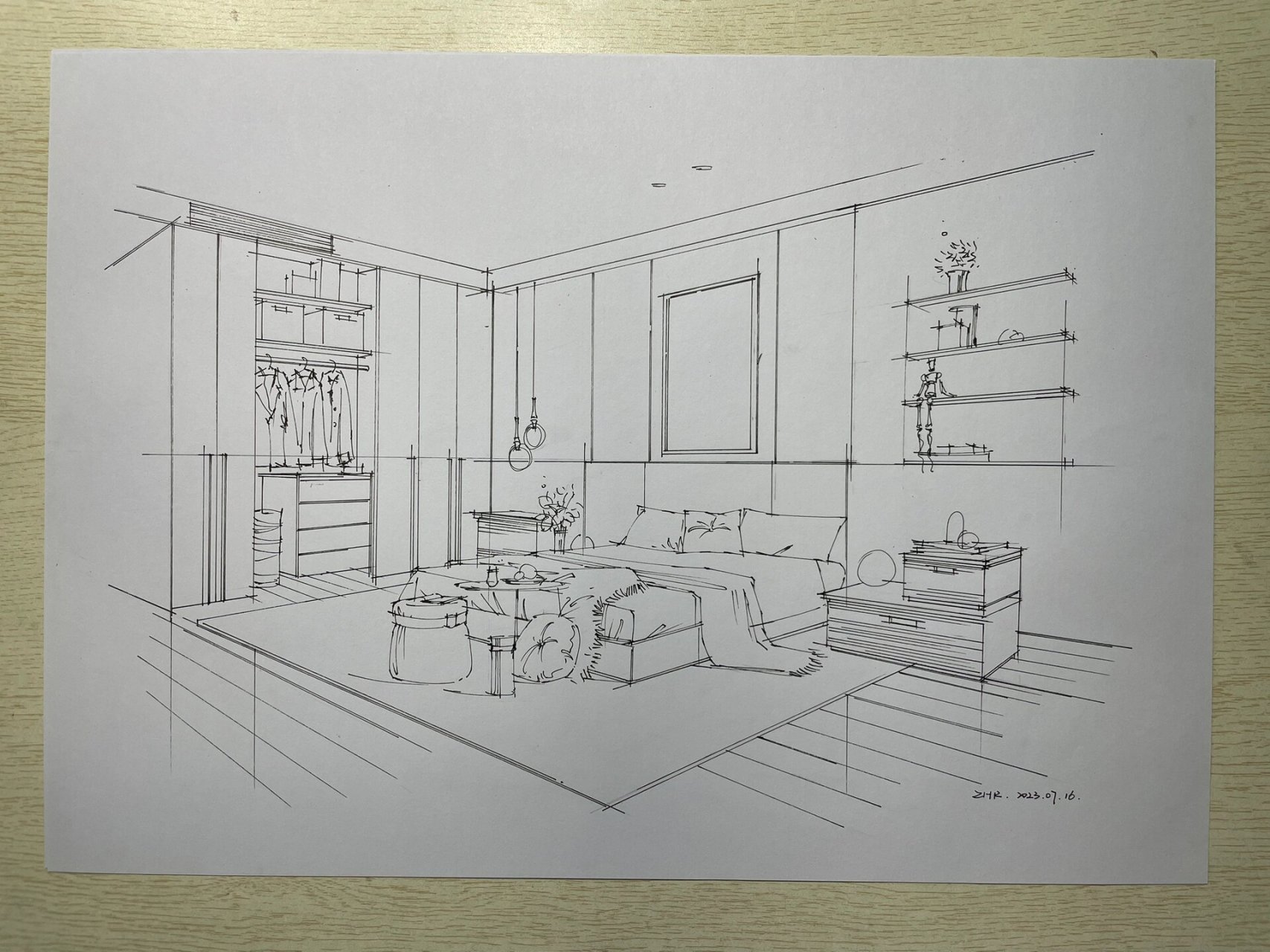 室内设计手绘|孟菲斯配色?