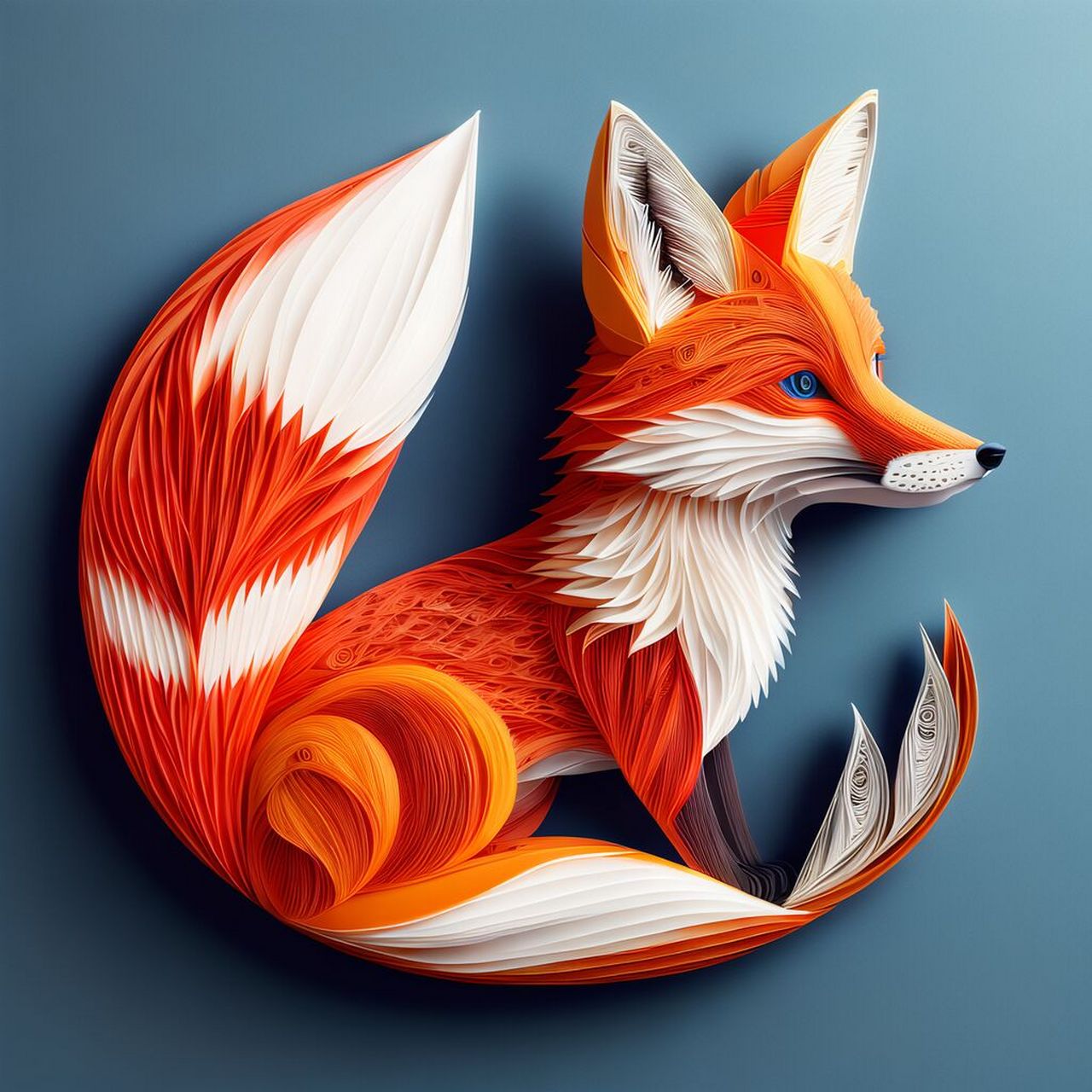 要更美,也要更锋利!02#衍纸#0202#狐狸