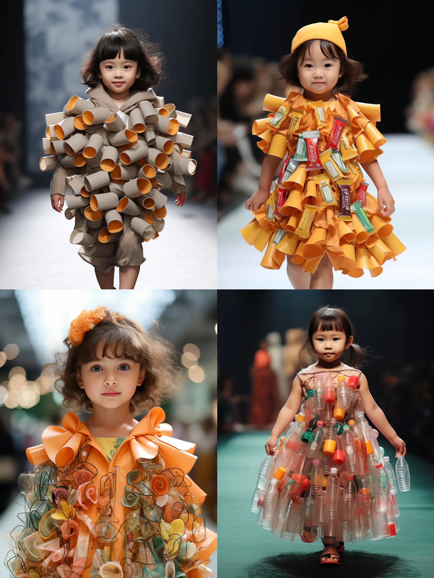 艺术启蒙|ai虚拟少儿环保走秀