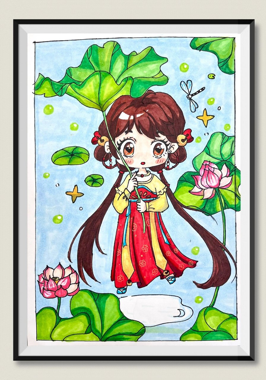 q版唐三创意儿童画 俩头身人物绘画 三头身人物绘画 初级动漫人物绘画