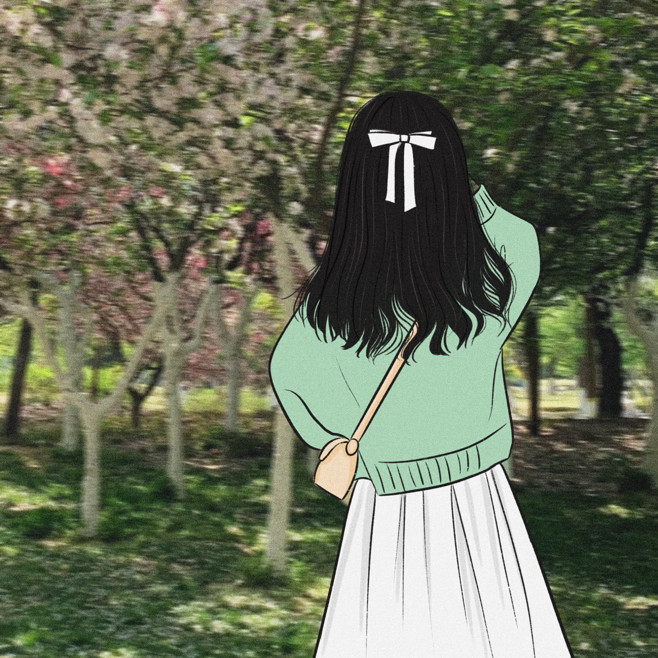 女生背影头像l闺蜜头像93 喜欢自截呦