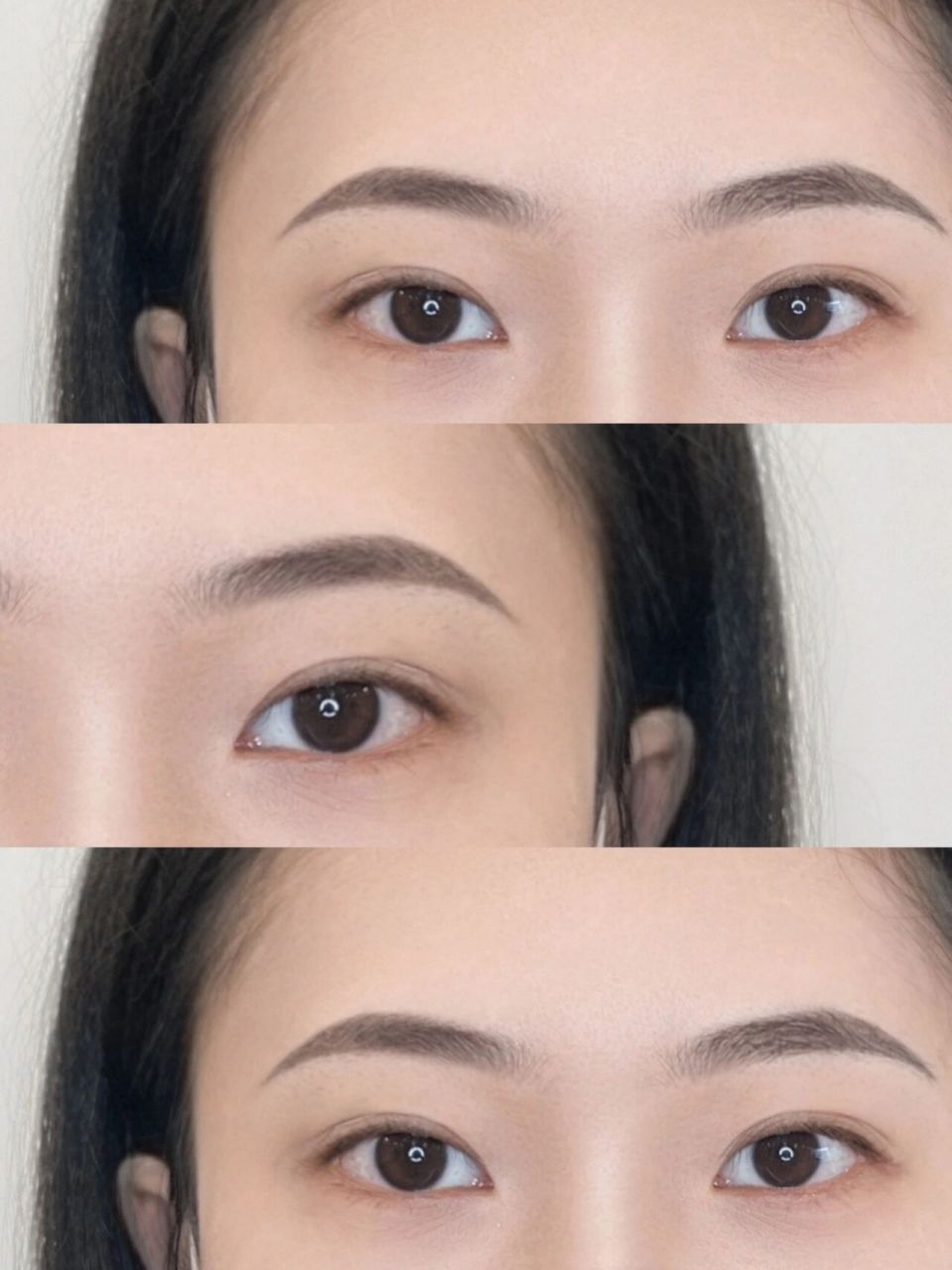 选海鸥眉 我一直认为每种脸型都有不一样的美,方圆脸调整好比例就很有