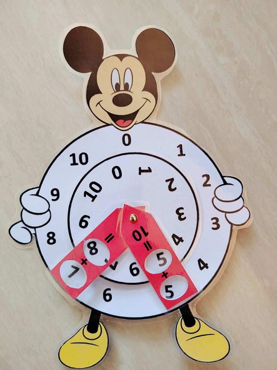 20以内口算转盘 趁着娃上网课,给一年级小朋友 做了个口算转盘也能