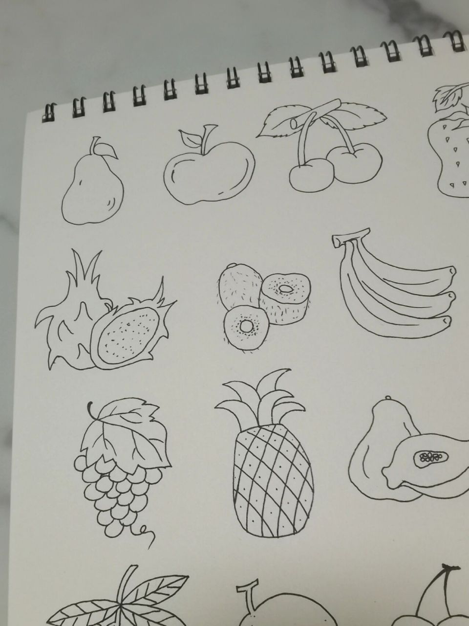 坚持30天,每天一张简笔画 打卡第九天:水果