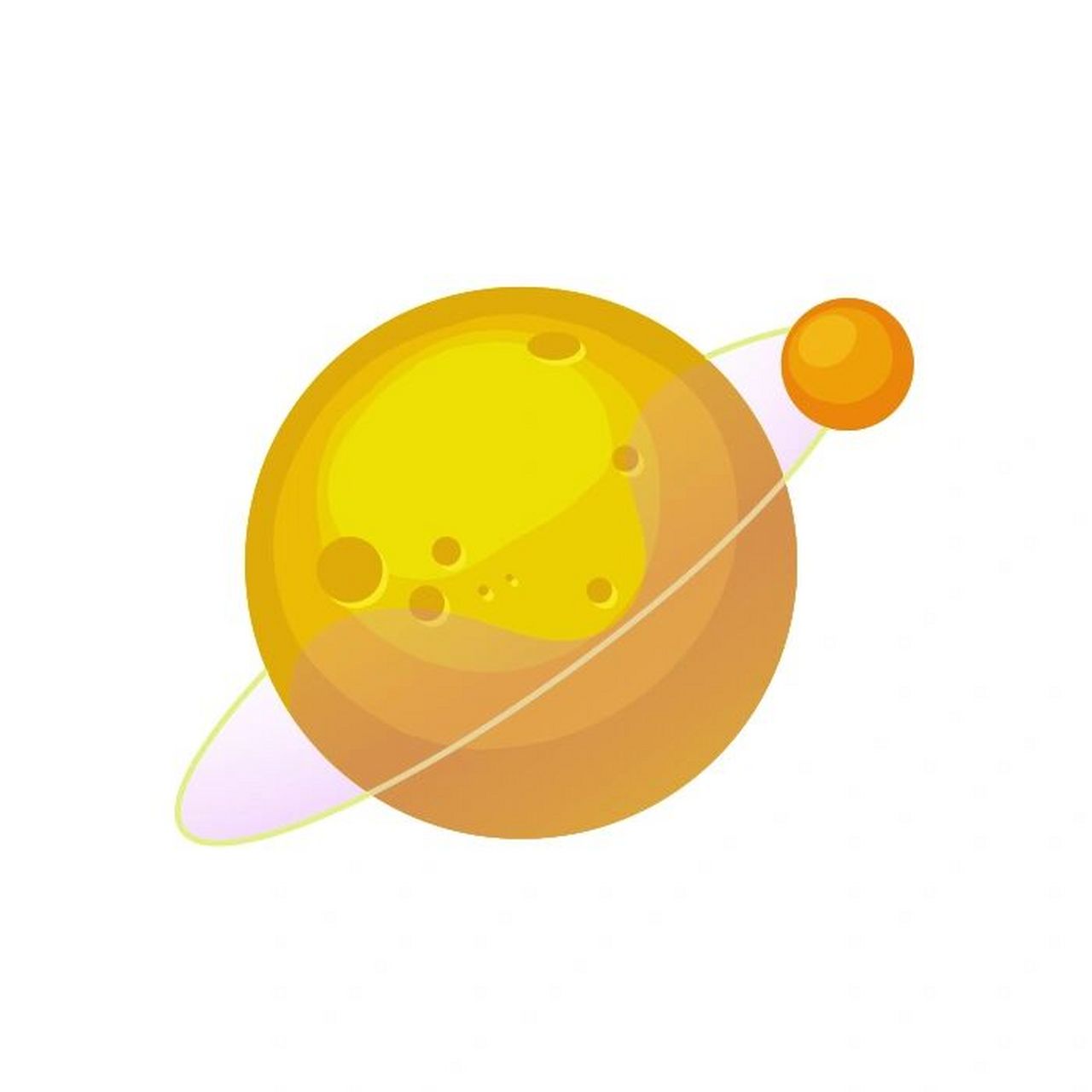 91可爱卡通彩绘星球-免抠素材分享 发现一组好看的卡通菜绘星球图标