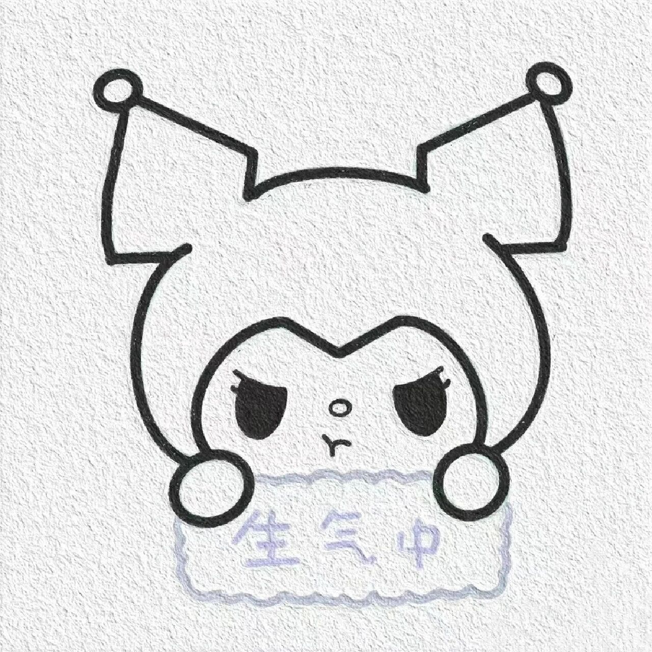 库洛米的简笔画