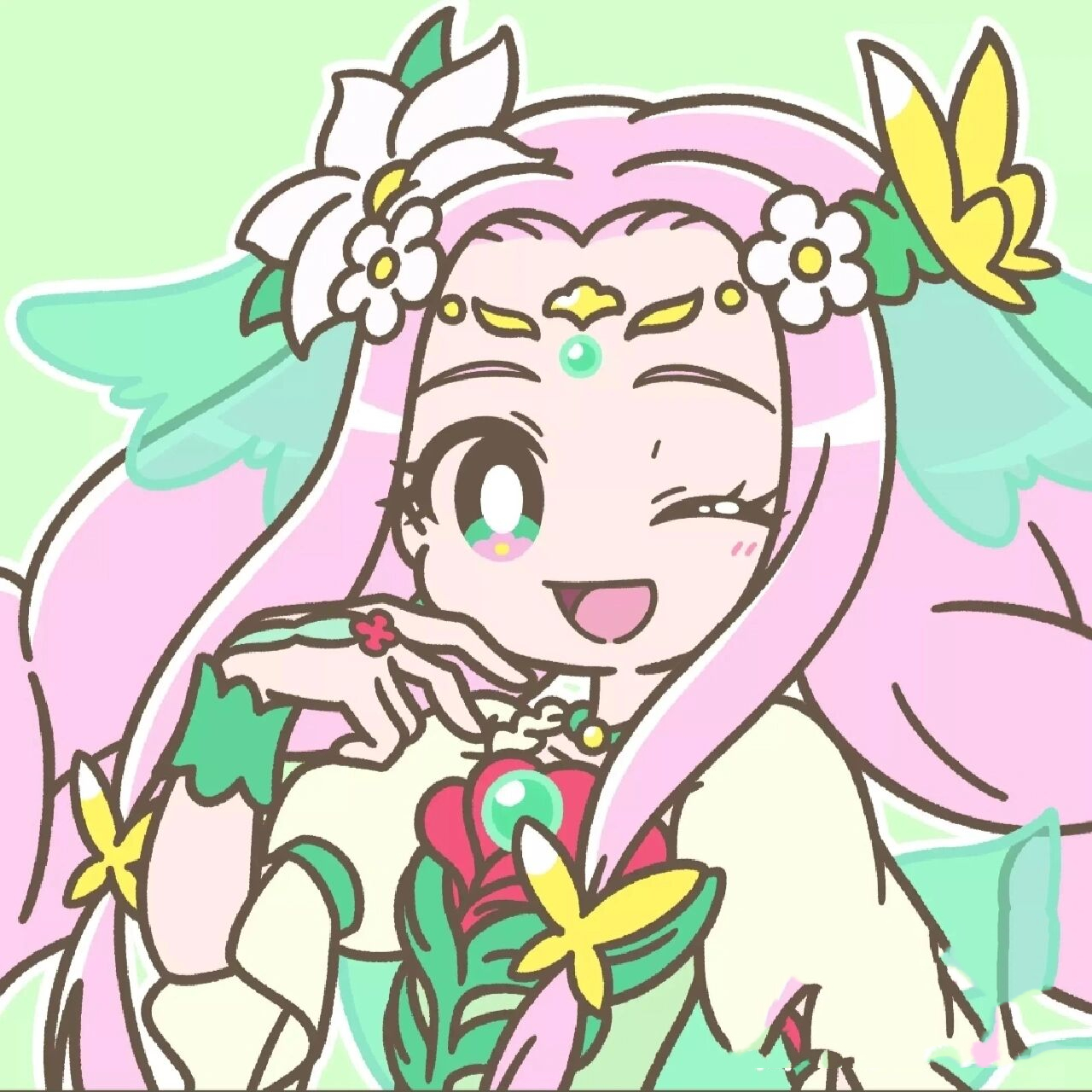 朝日奈未来/cure miracle (奇迹天使) 十六夜理子/cure magical