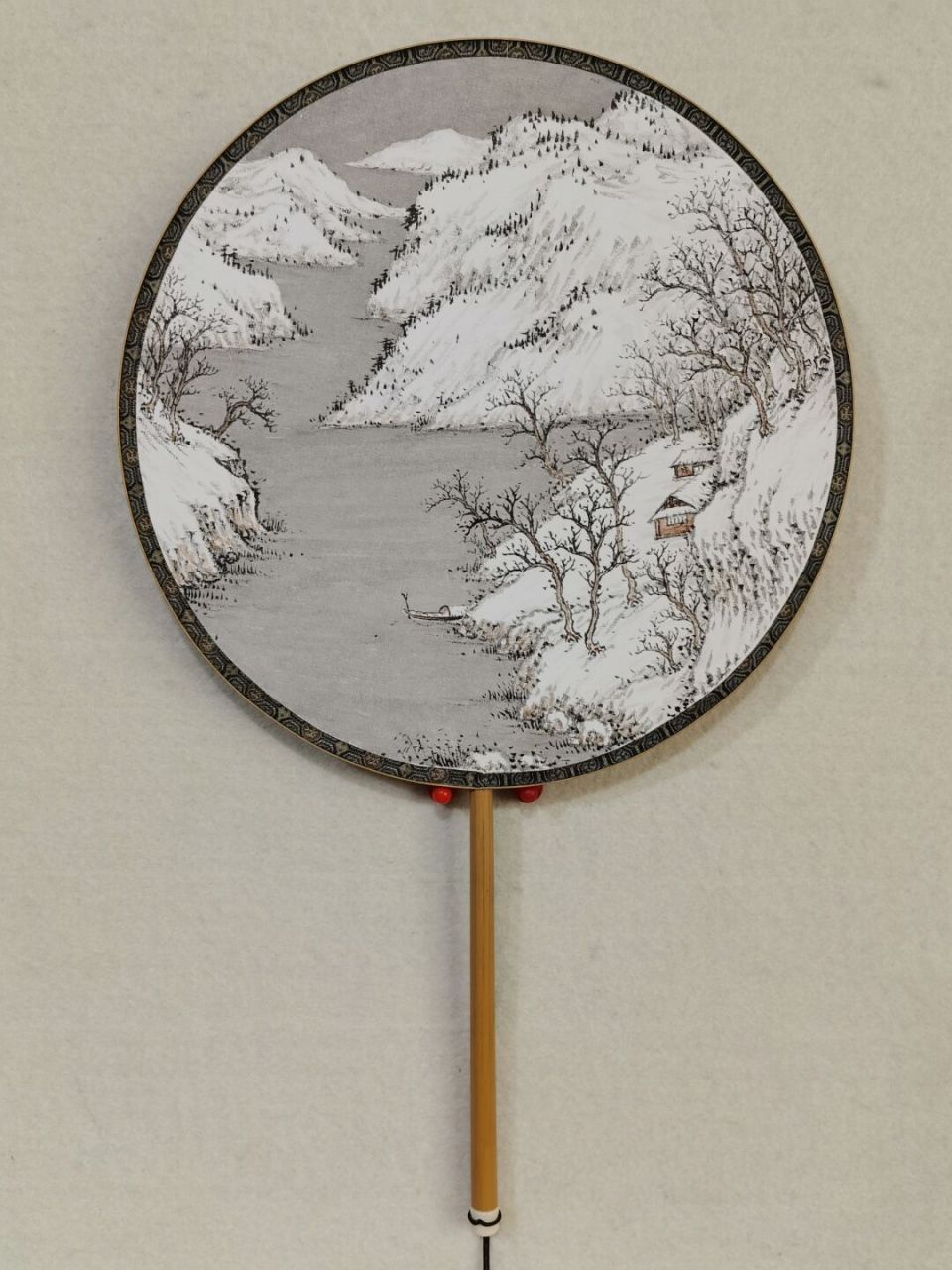 古风扇子#宫扇国画# 王飞涯原创作品#国画山水# #水墨画# #国画