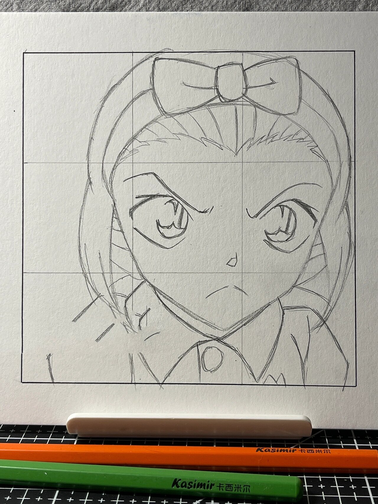 名侦探·铃木园子 附线稿过程 园子来啦    ——— 边框:12×12 恢浇