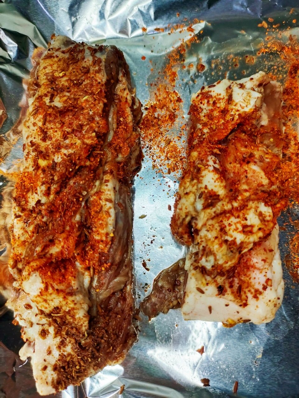 家庭烤羊排安排上了肥美鲜嫩‼️ ✅烧烤料教程:孜然粒 花椒粒